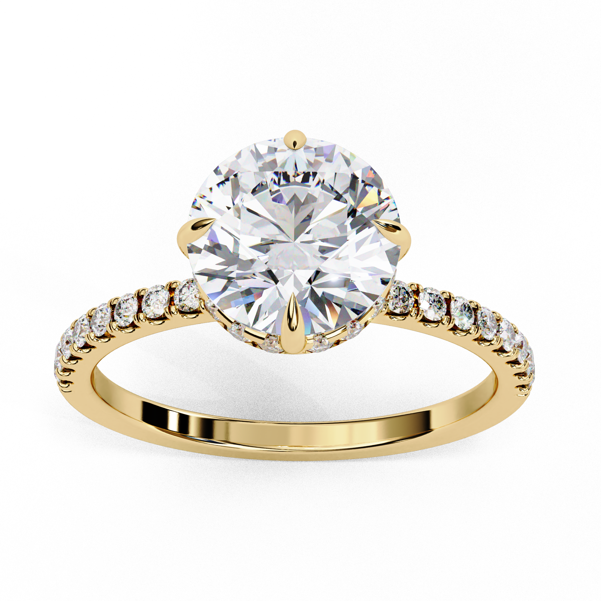 2.66 ct Splendid Round Ring 9k