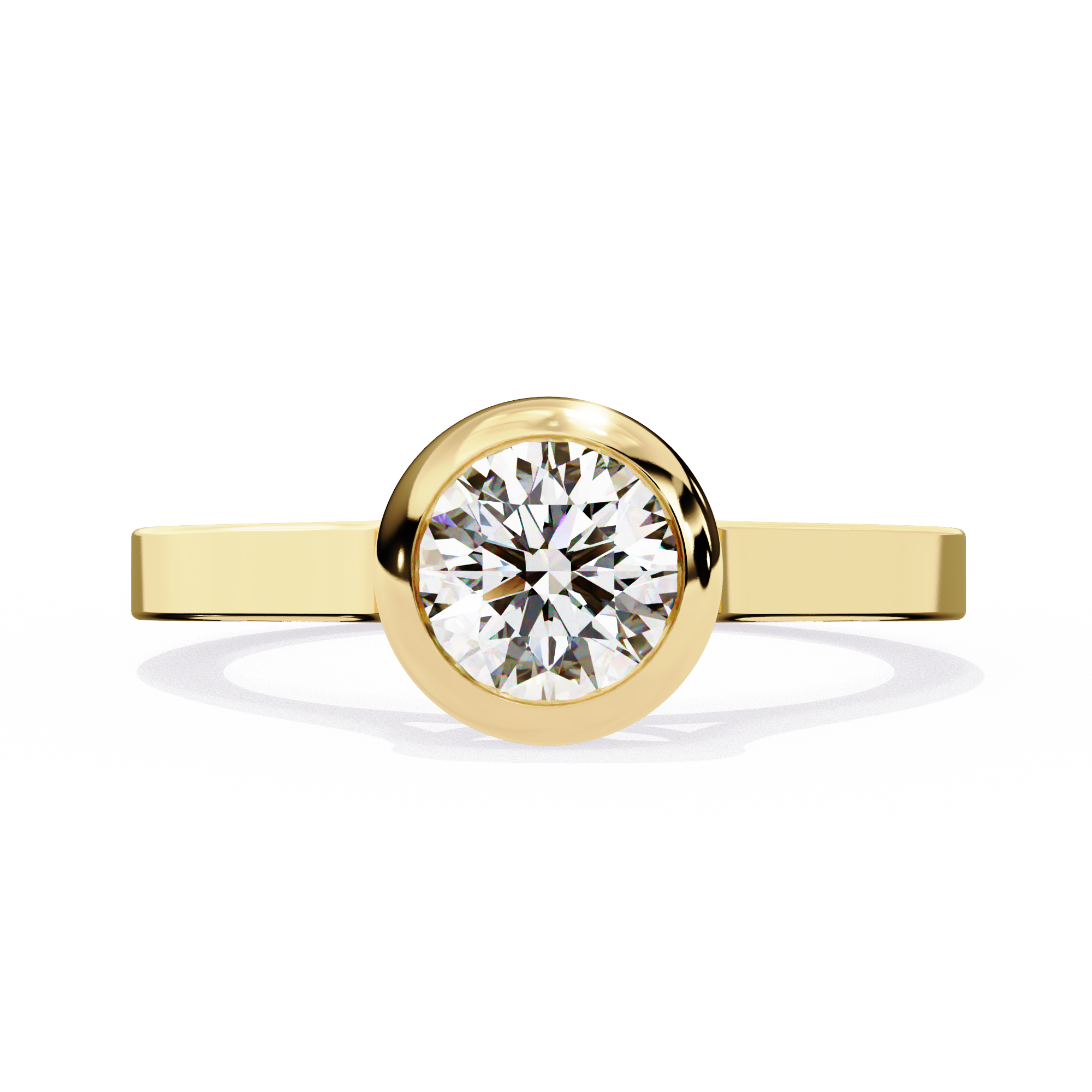 3.54 carat round rings 9k