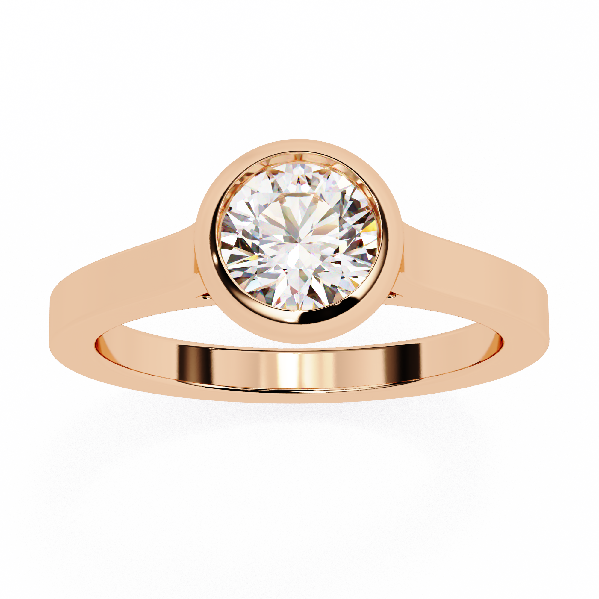 3.54 carat round rings 9k