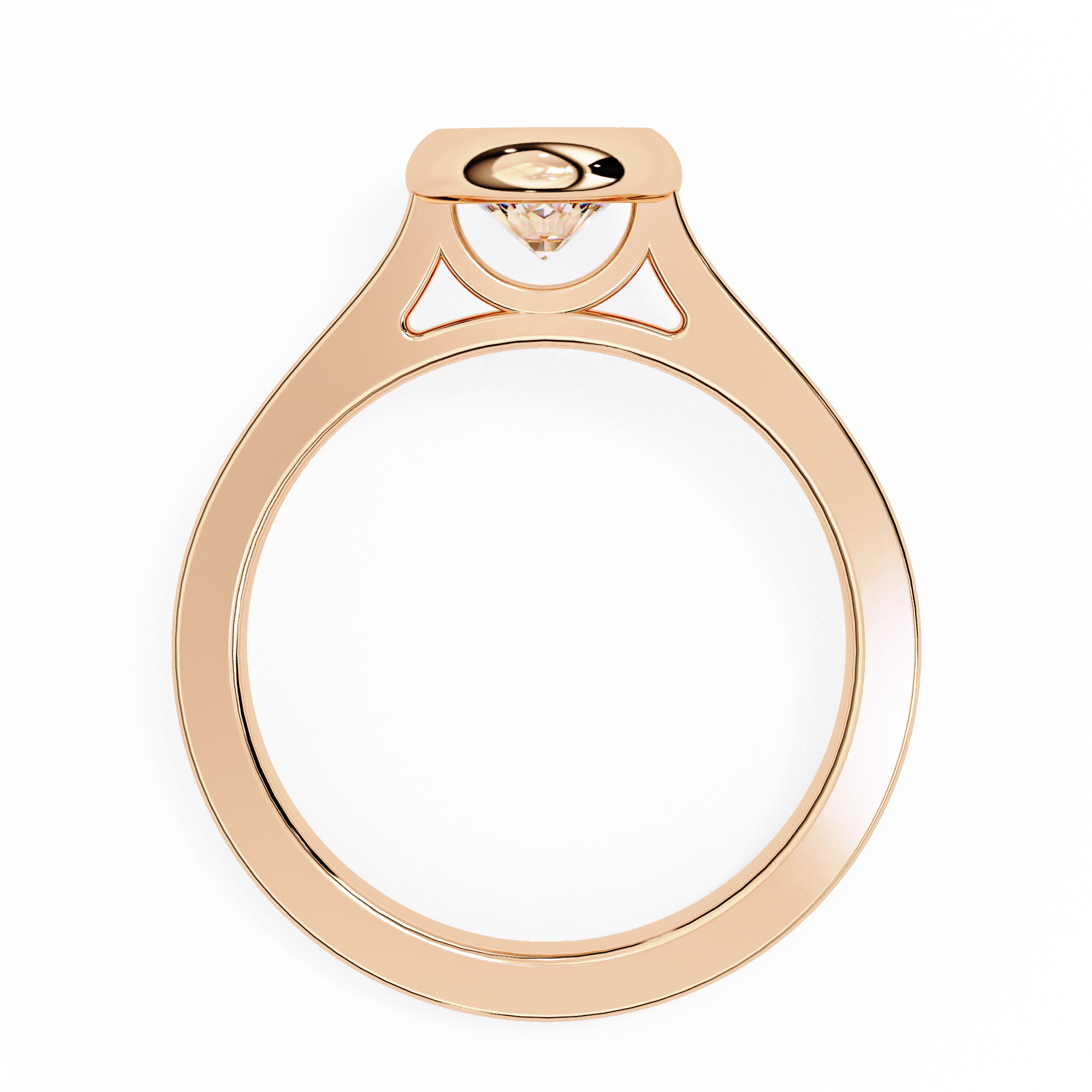 3.54 carat round rings 9k