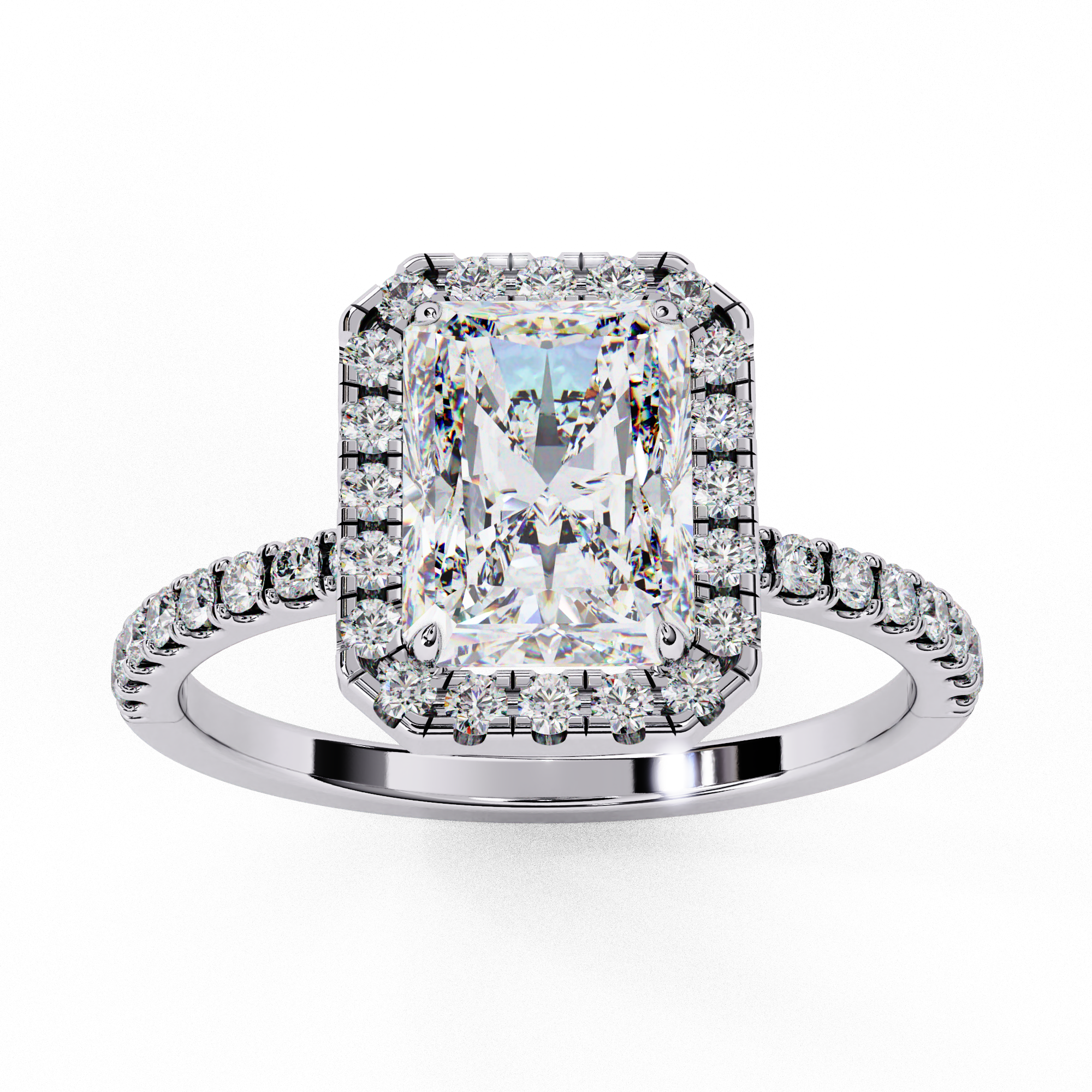 2.14 CT Celestine Glimmer Ring 9k