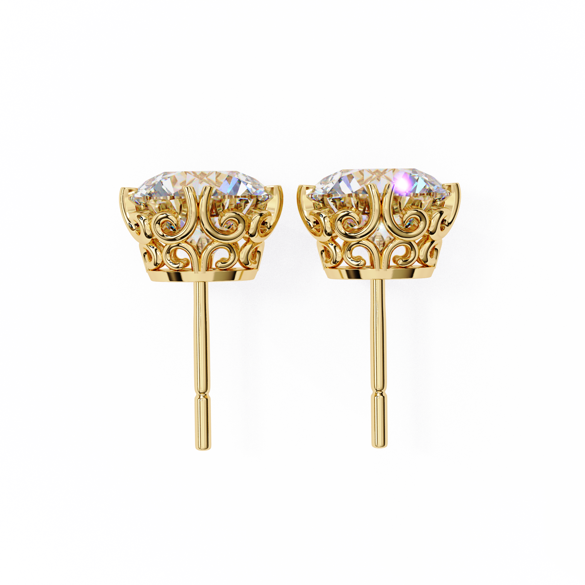 2.57 ct Opulent Spark Earrings 9k