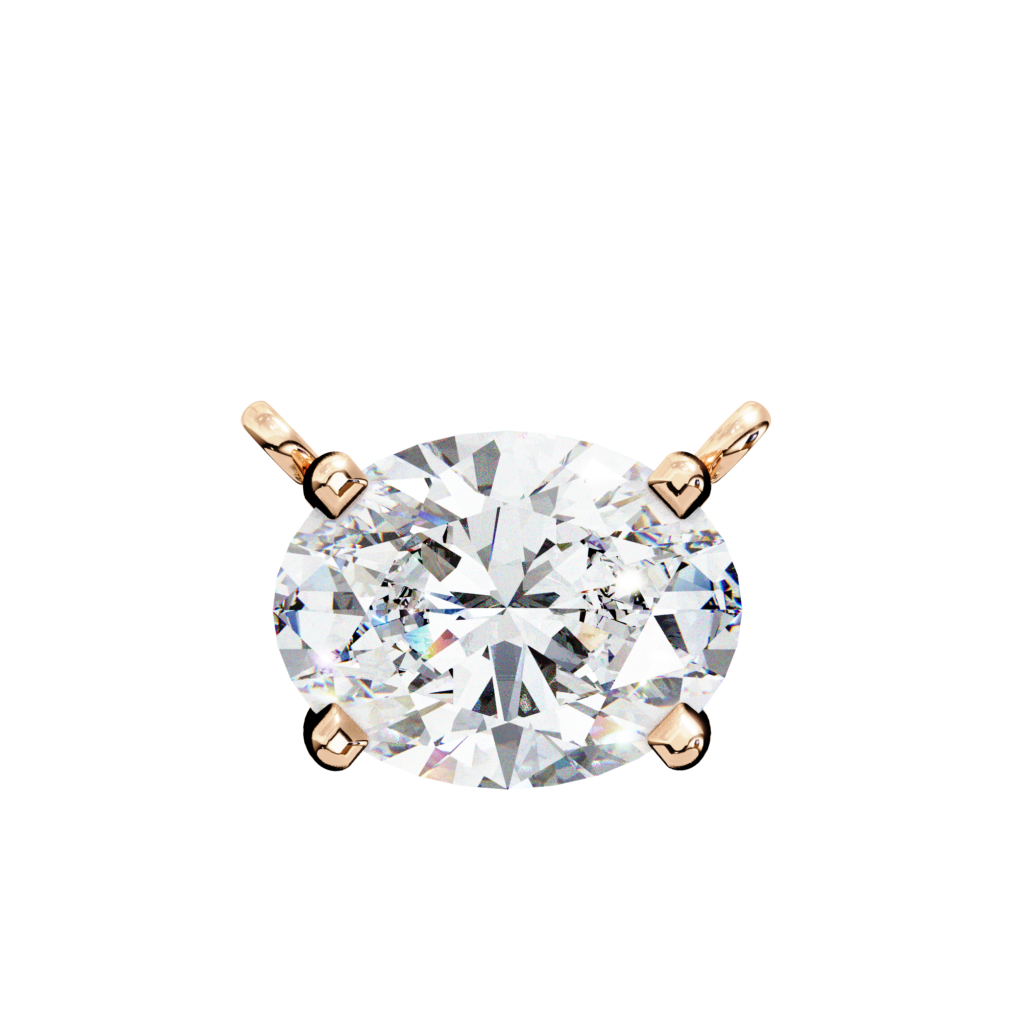 1.66 ct Majestic Oval Pendant 9k