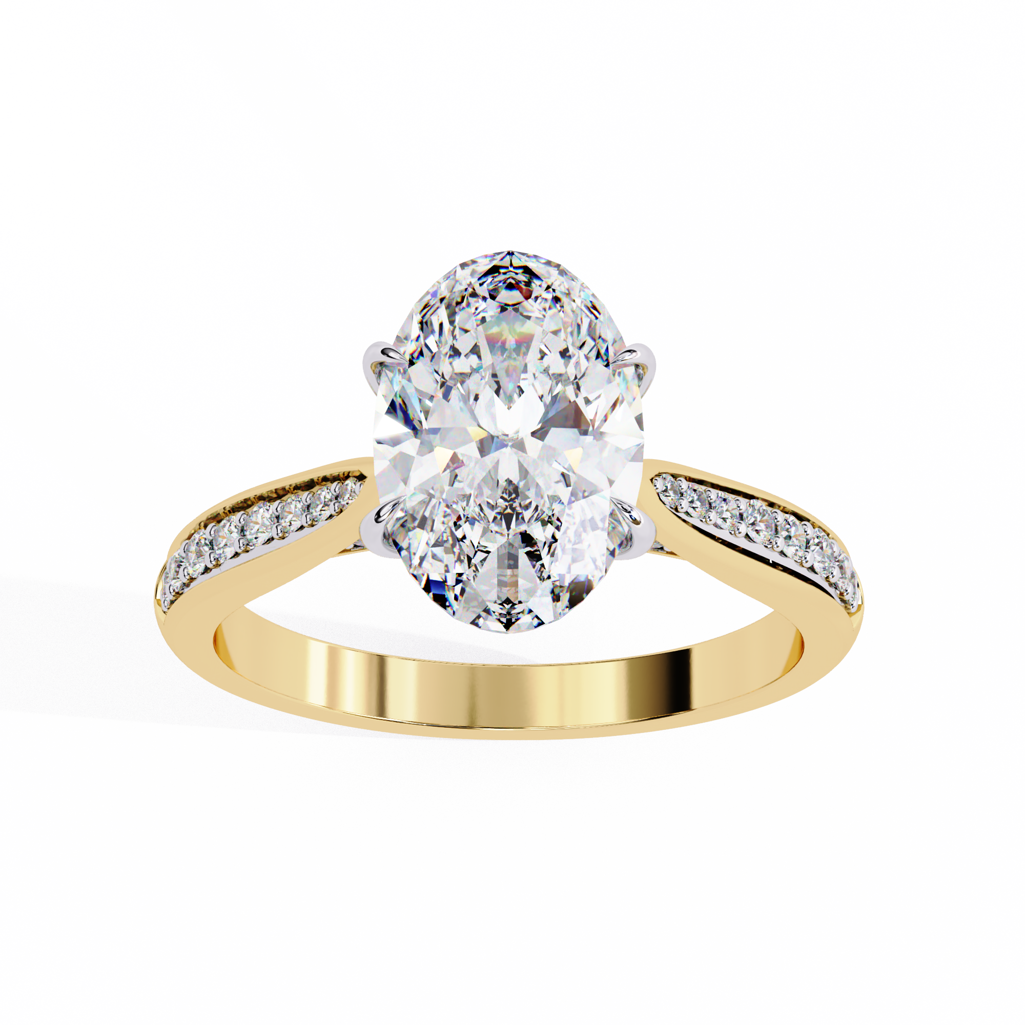 2.05 ct Grand Oval Ring 9k