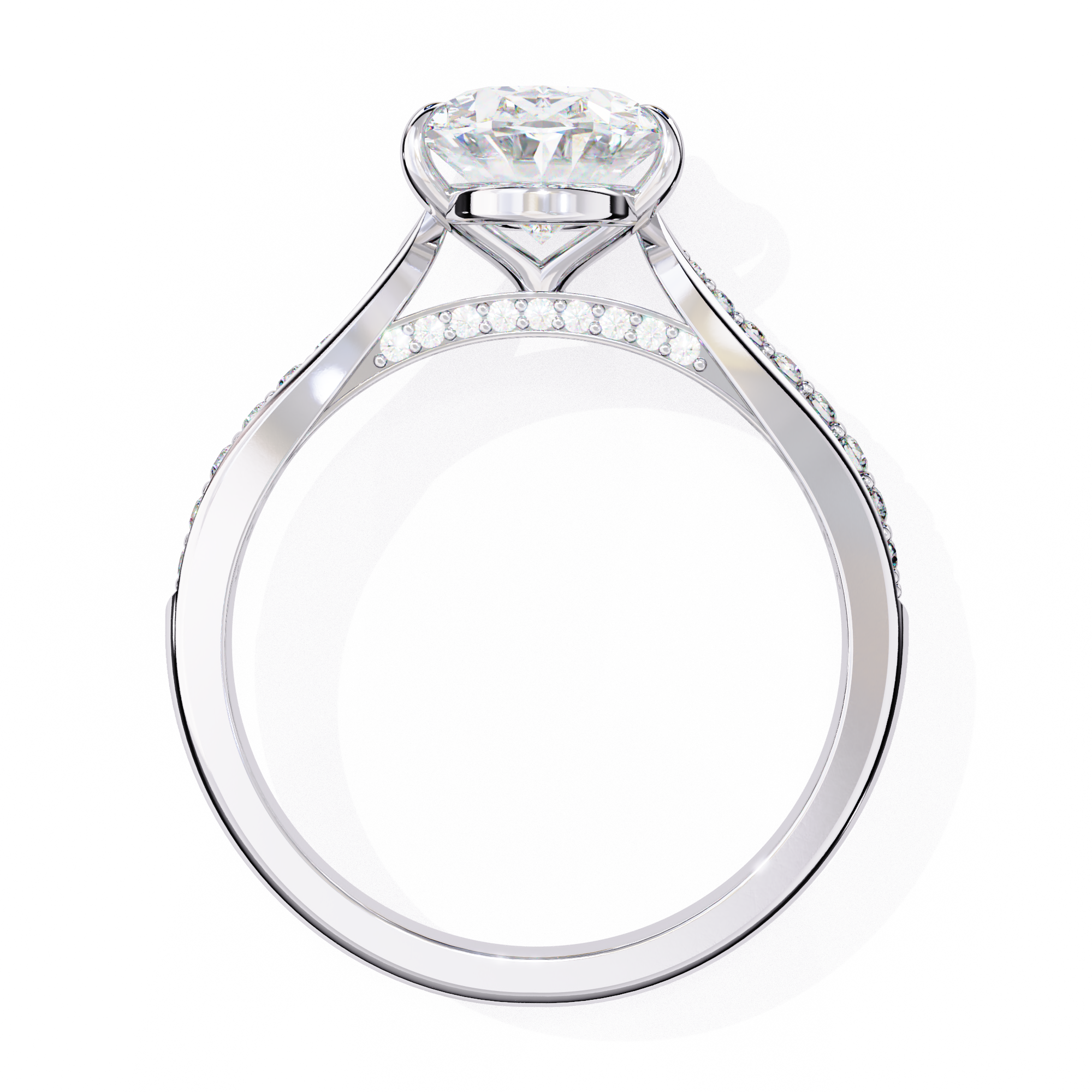 2.05 ct Grand Oval Ring 9k