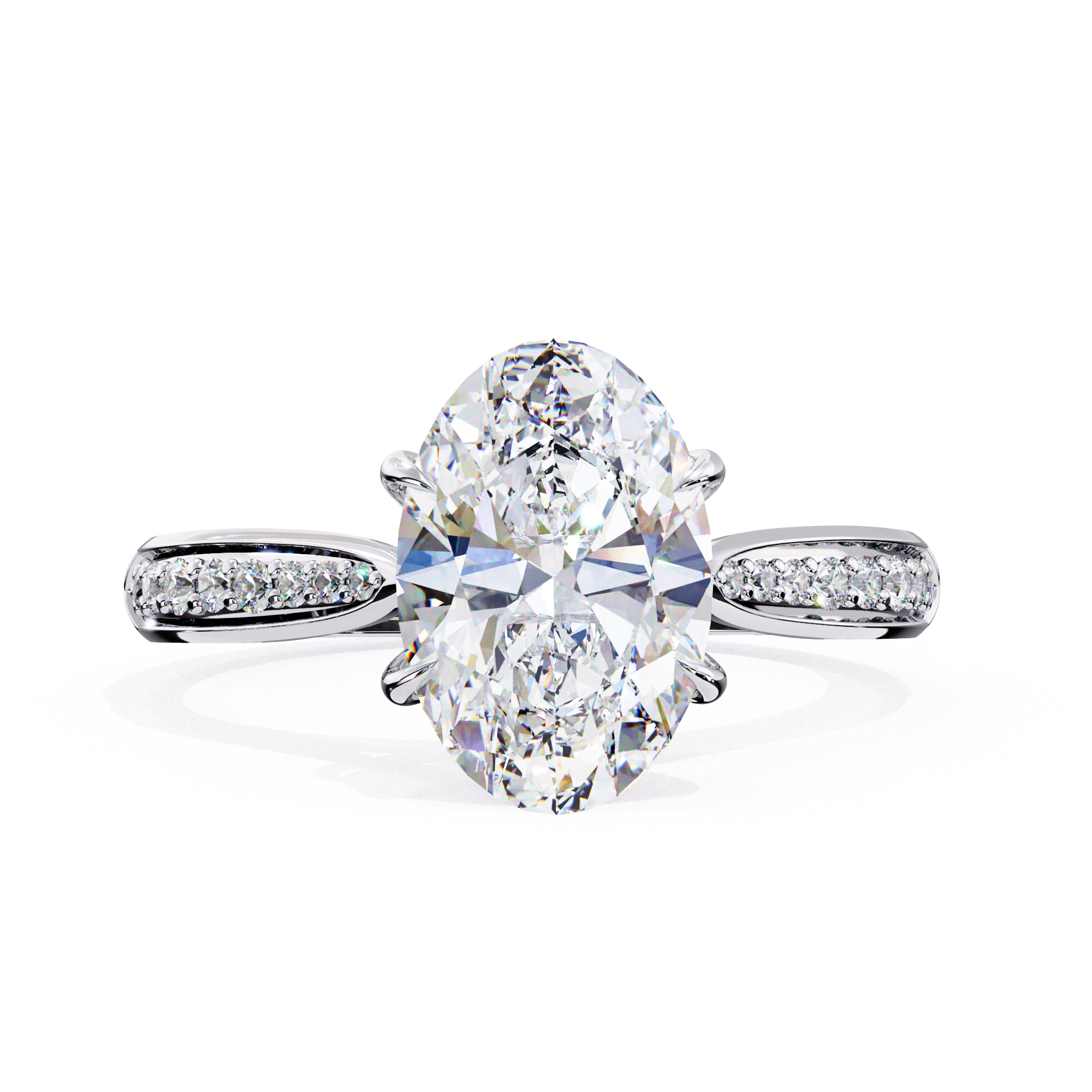 2.05 ct Grand Oval Ring 9k