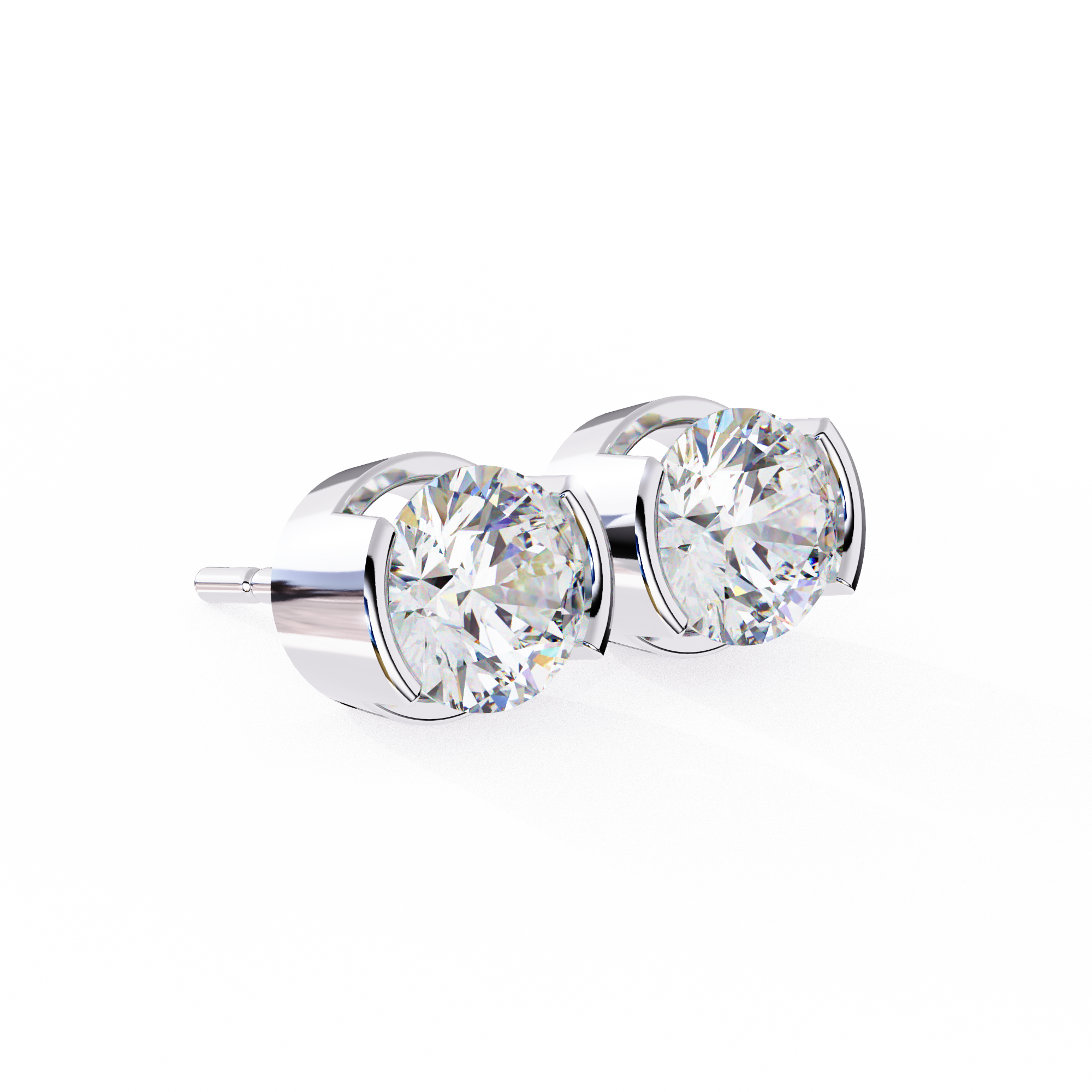 2.57 ct Radiant Sphere Earrings