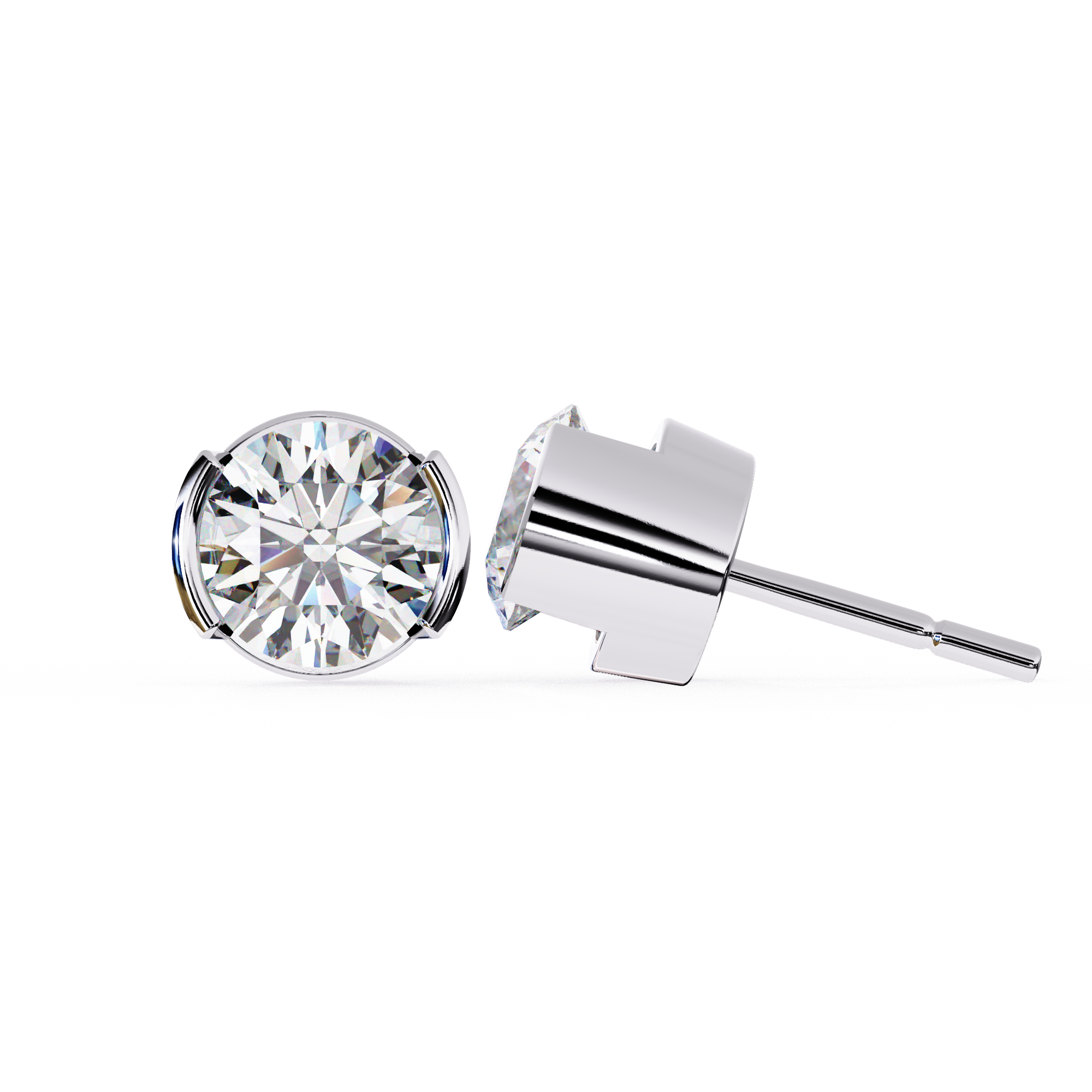2.57 ct Radiant Sphere Earrings 9k
