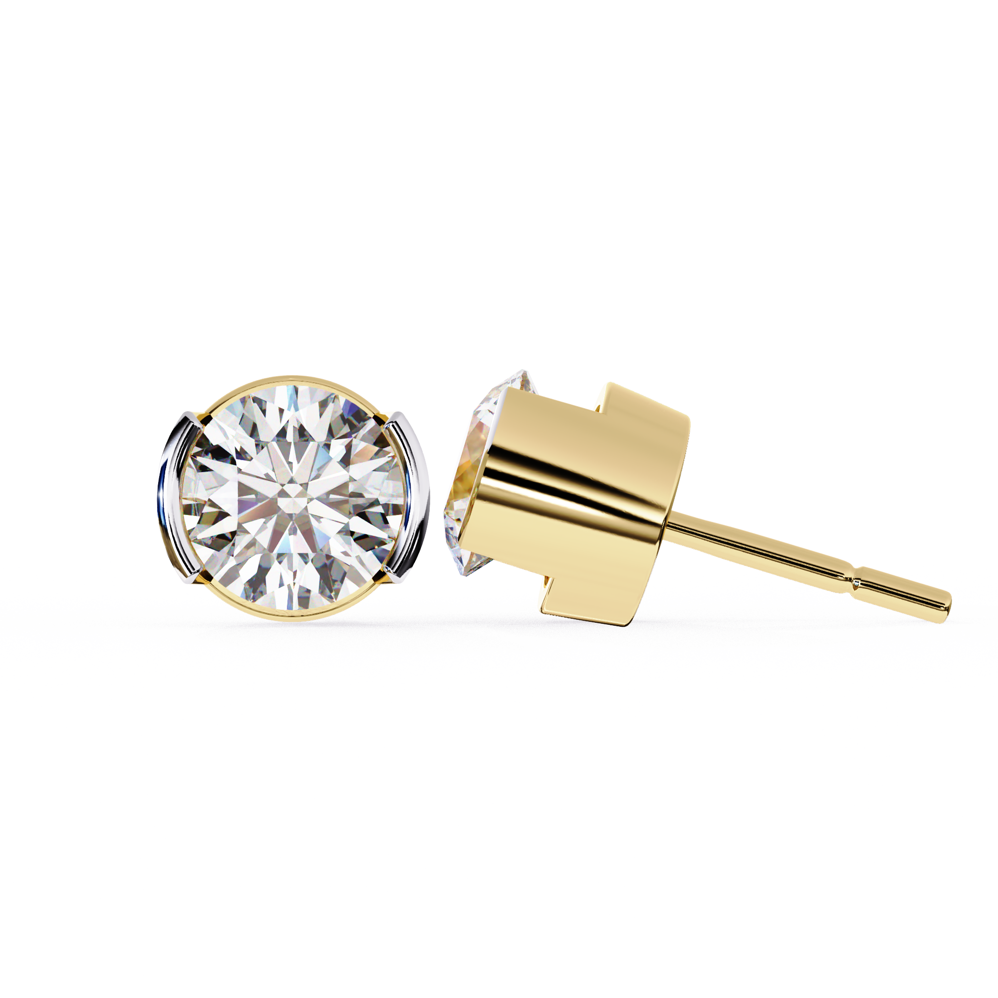 2.57 ct Radiant Sphere Earrings 9k