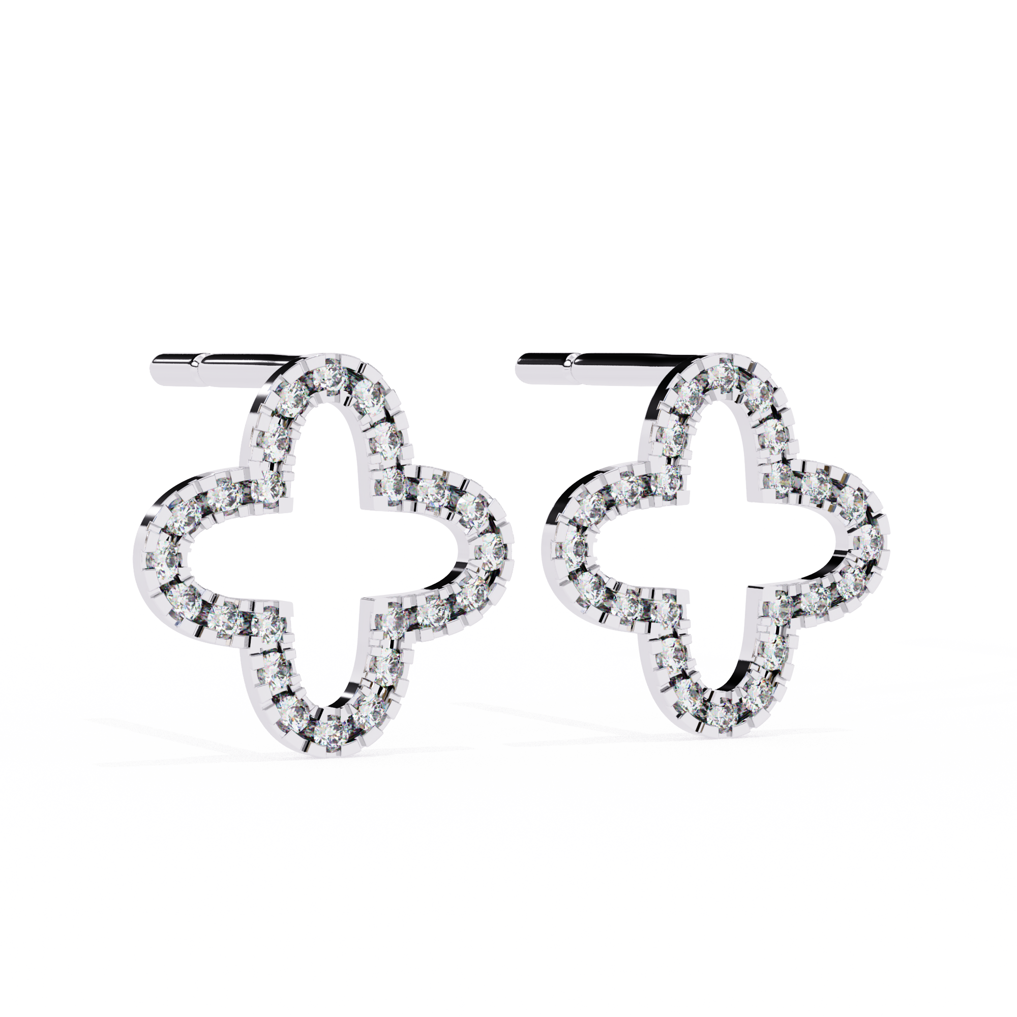0.24 ct Halo Lustre Earrings 9k