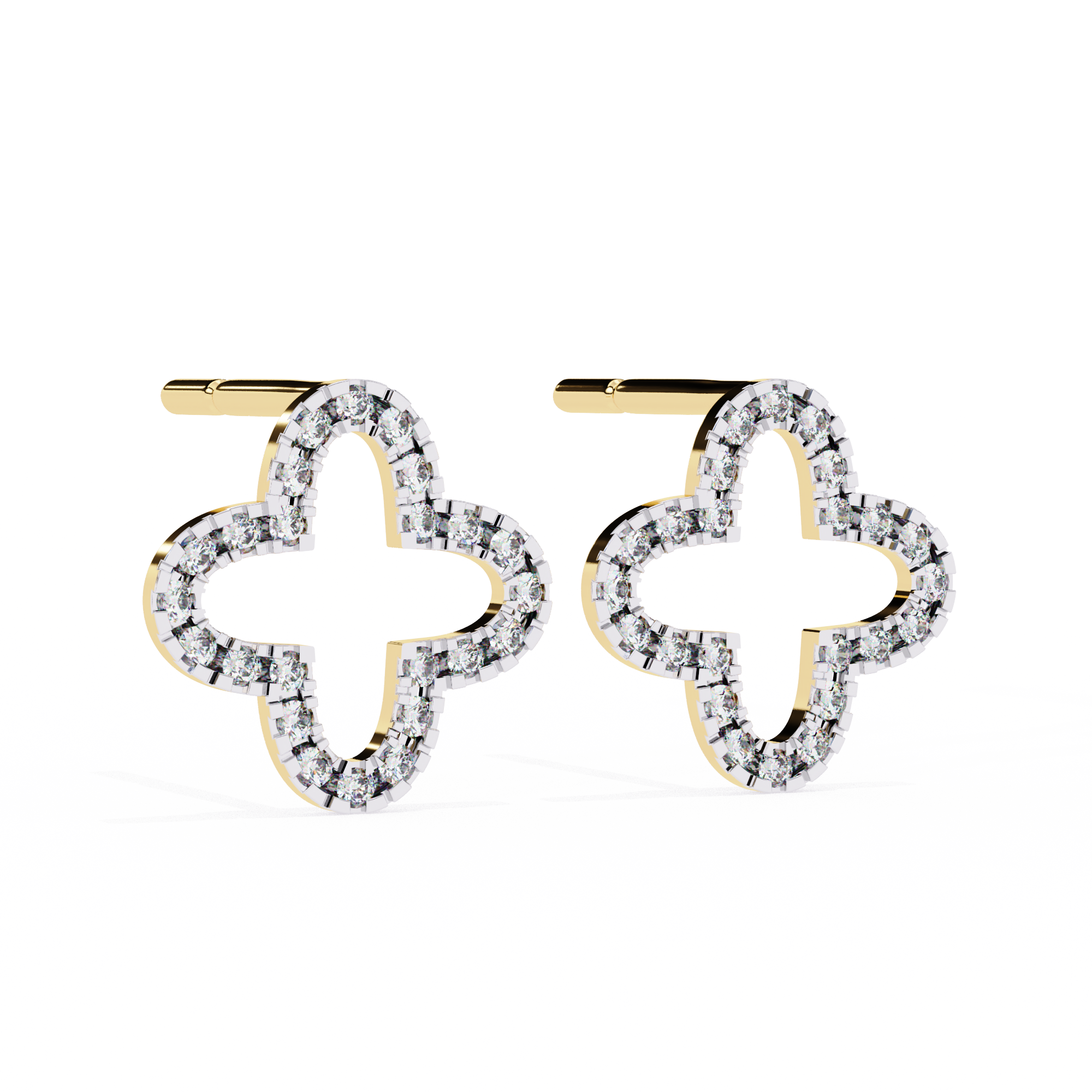0.24 ct Halo Lustre Earrings 9k