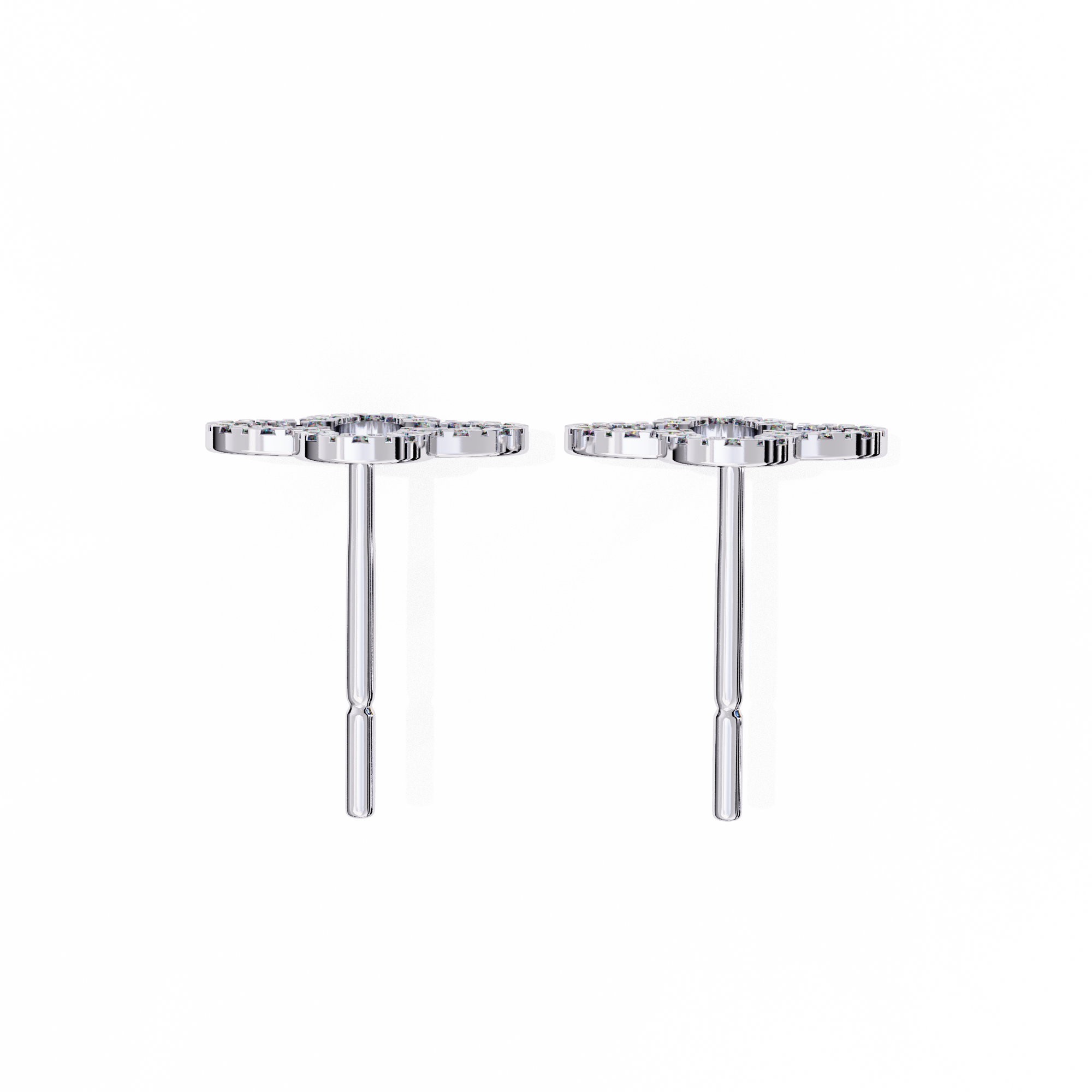 0.24 ct Halo Lustre Earrings 9k