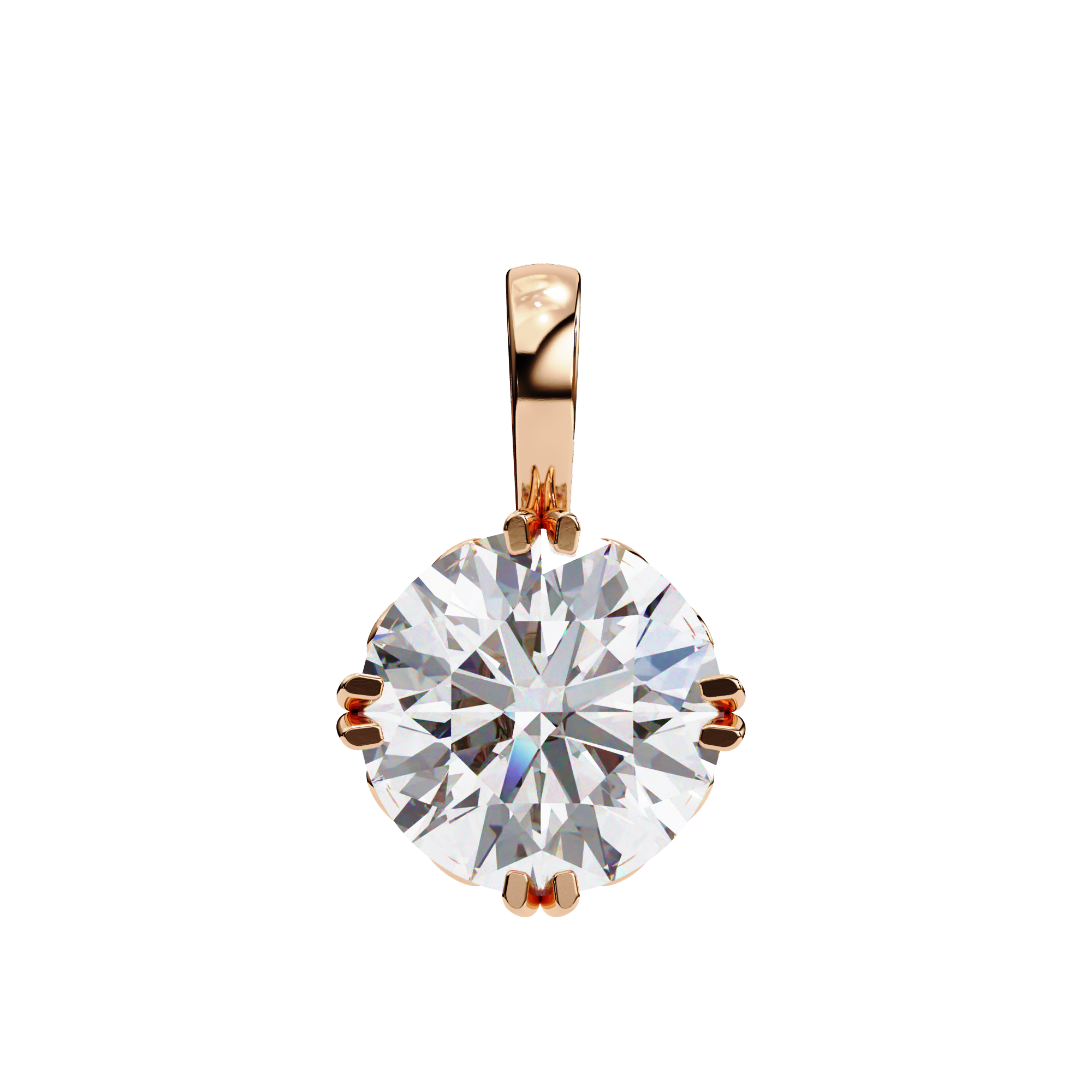 1.84 ct Radiant Glow Pendant 9k