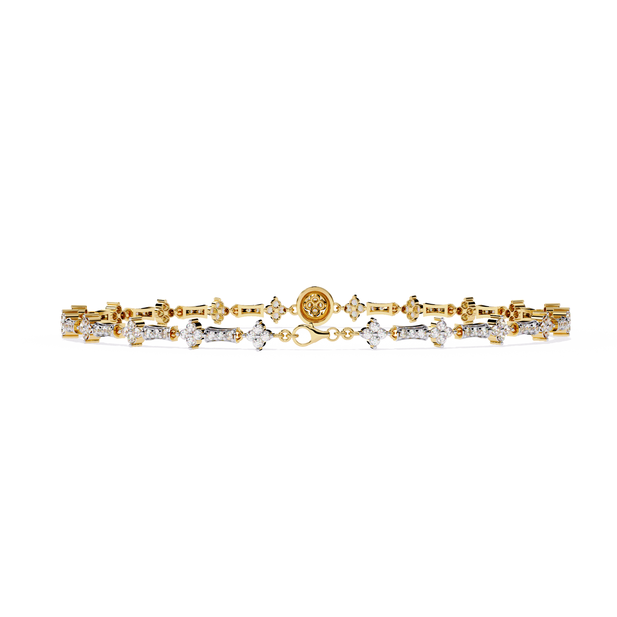 0.82 CT CELESTE BLOOM BRACELET 18K
