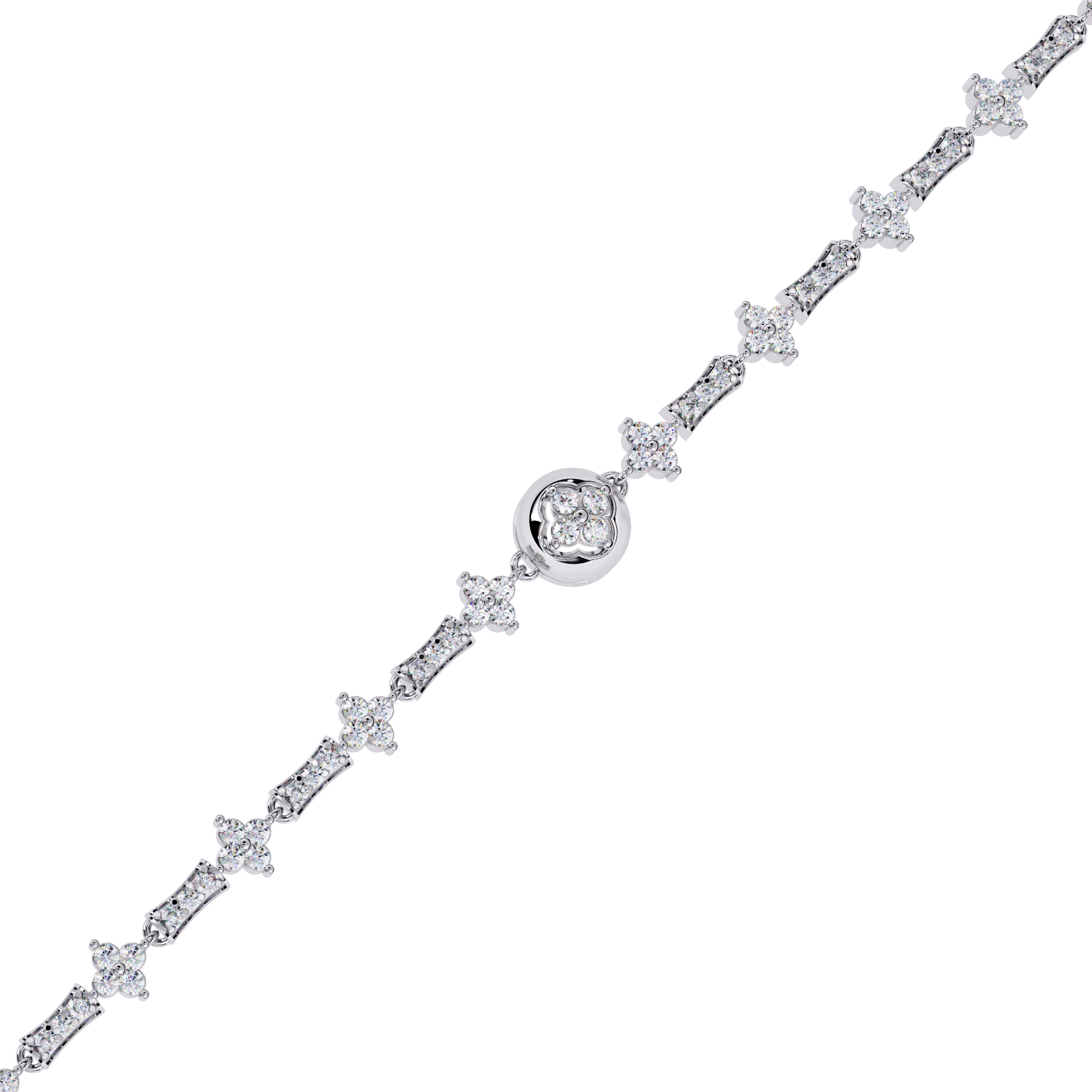 0.82 CT CELESTE BLOOM BRACELET 18K