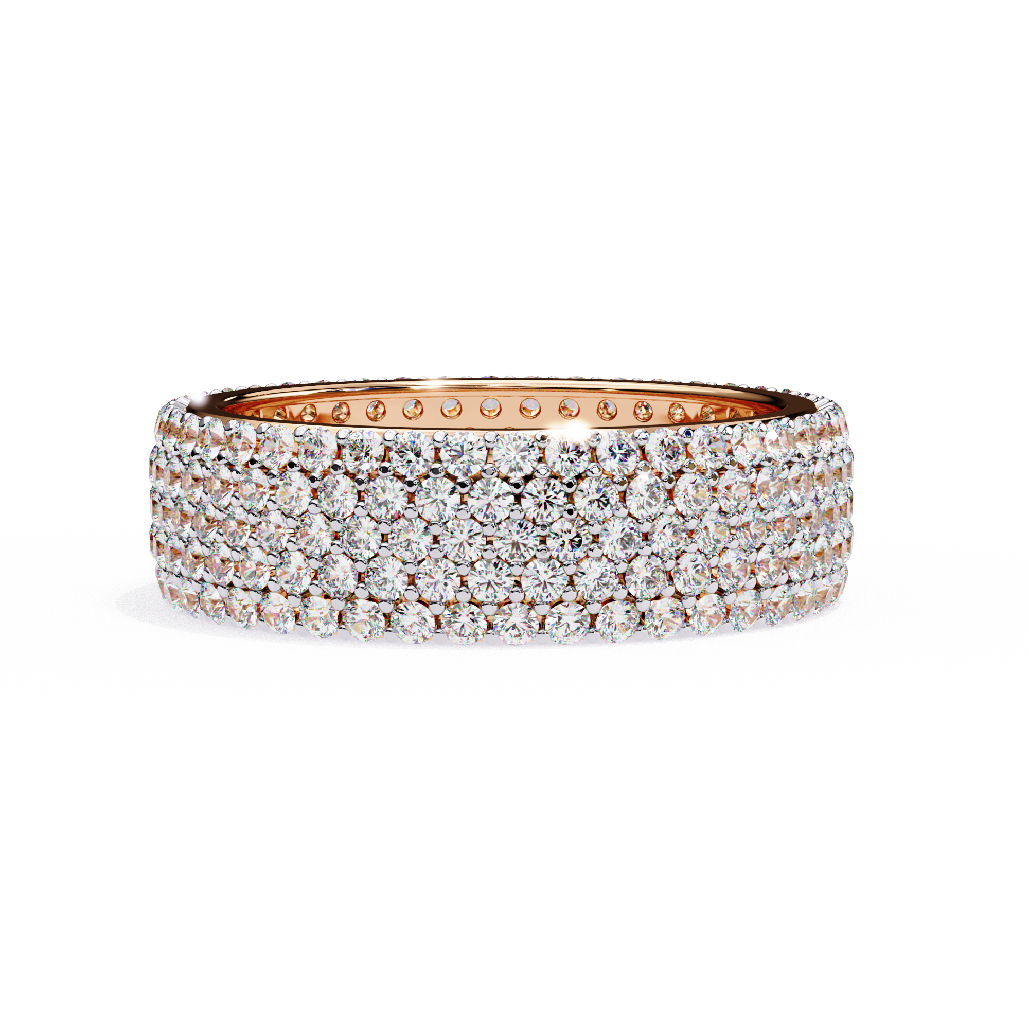 1.81 ct Eternal Round Band 9k