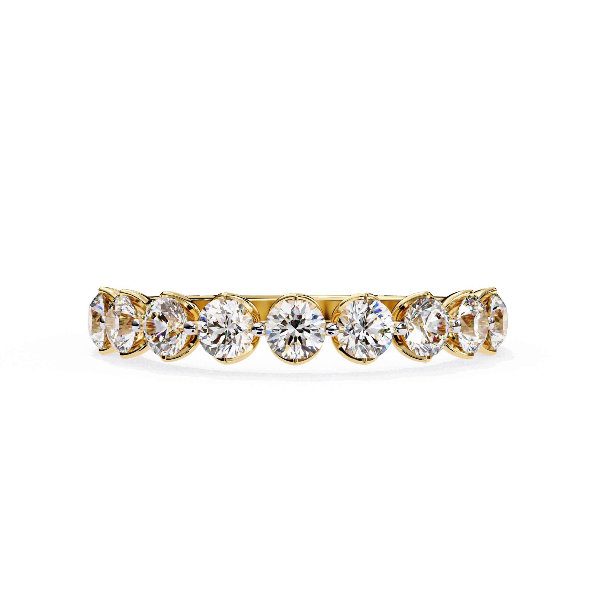 0.97 ct Brilliance Halo Band 9k
