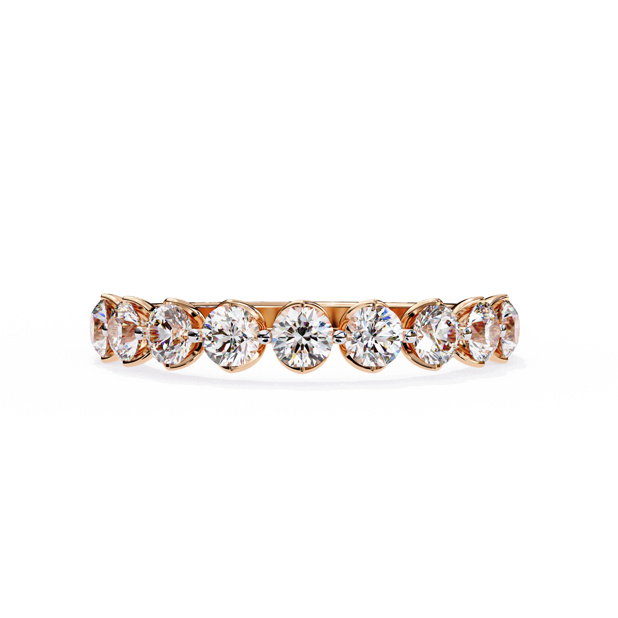 0.97 ct Brilliance Halo Band 9k