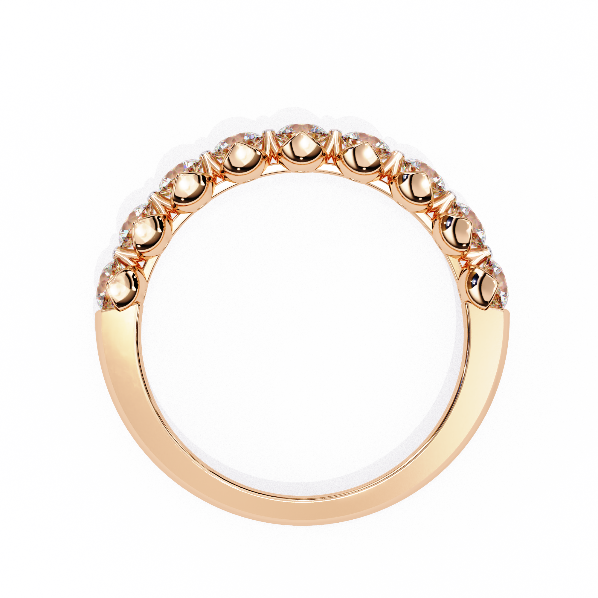 0.97 ct Brilliance Halo Band 9k