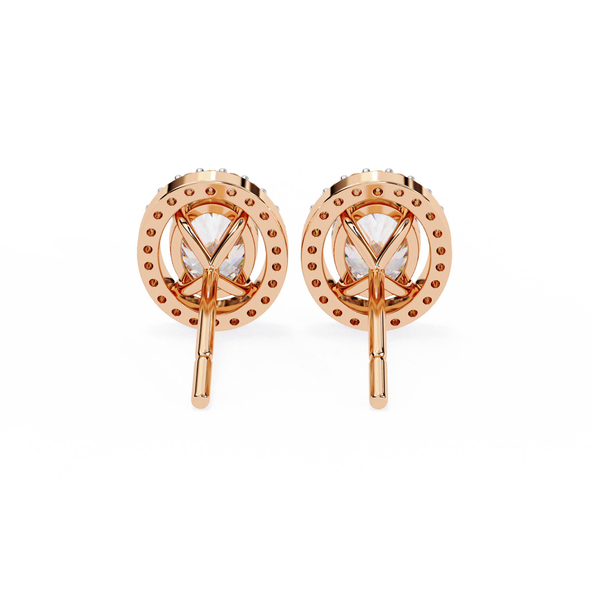 0.97 ct Twilight Oval Earrings 9k
