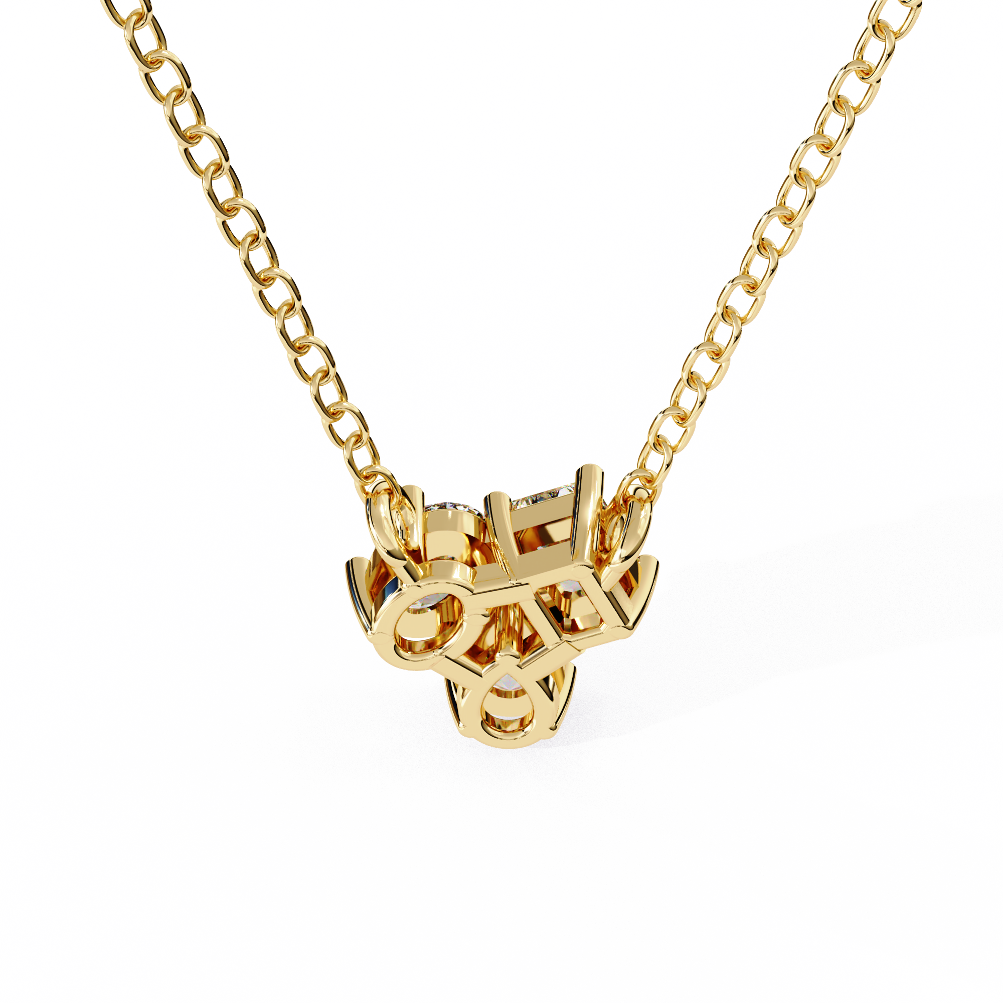 0.92 ct Emerald Harmony Pendant 9k