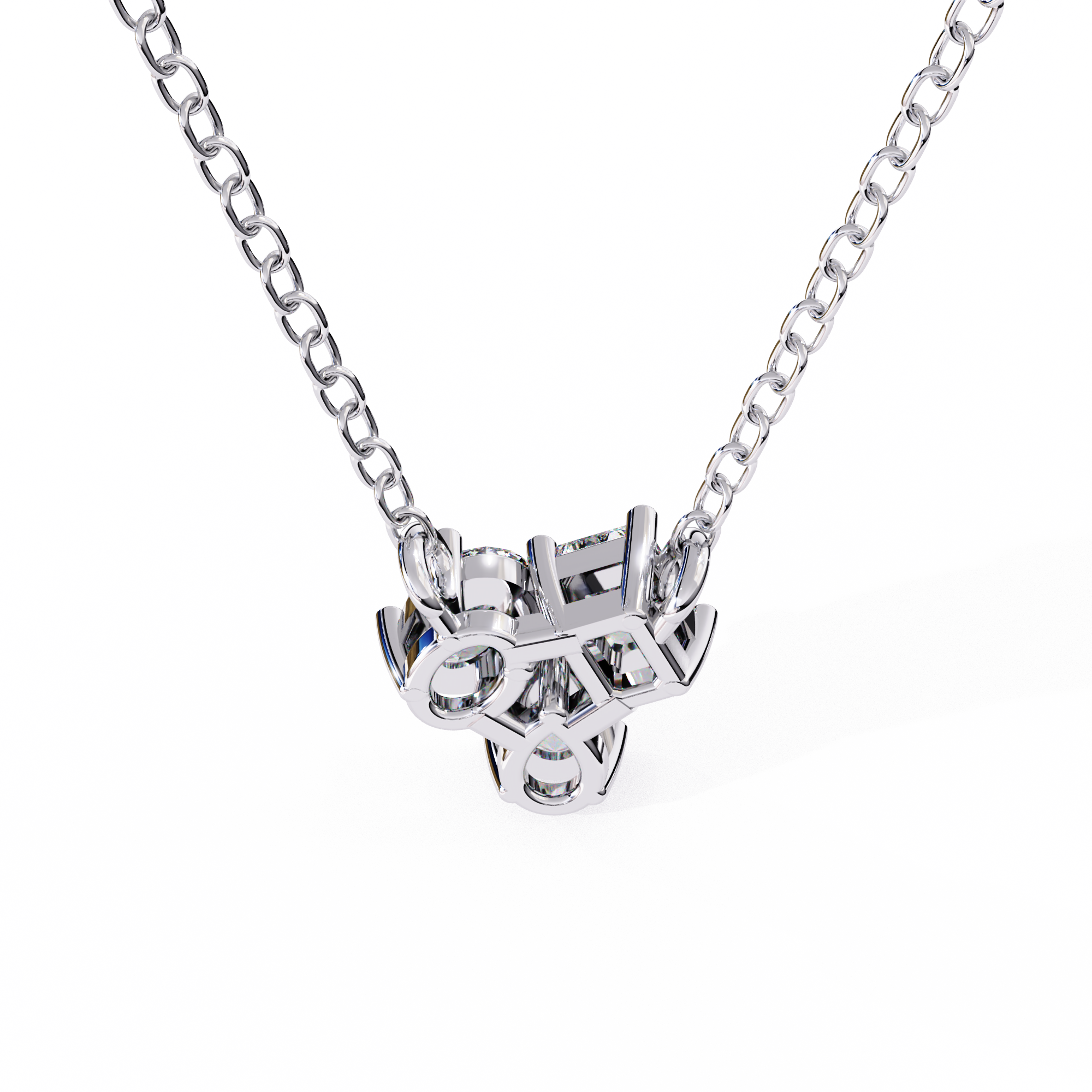 0.92 ct Emerald Harmony Pendant 9k