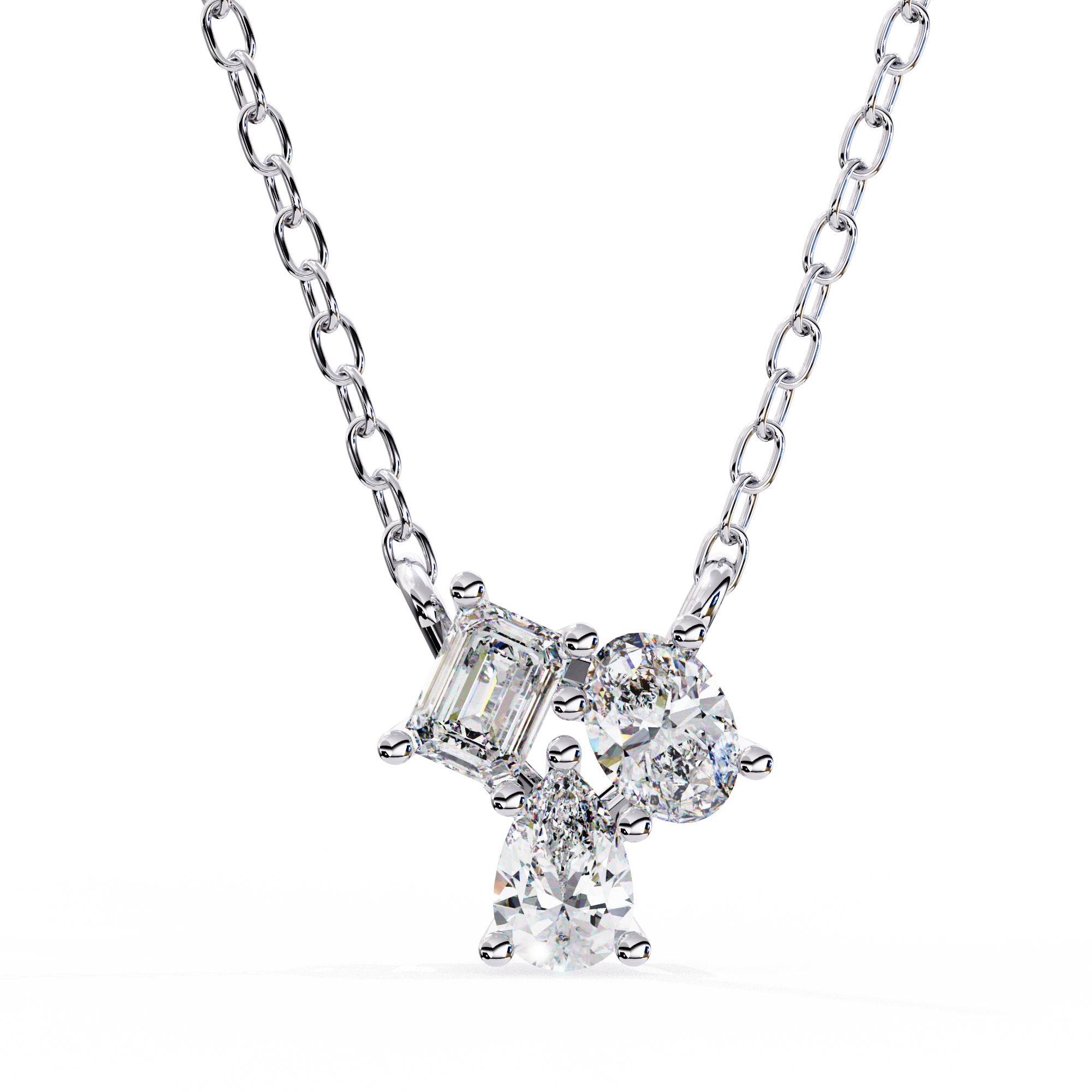 0.92 ct Emerald Harmony Pendant 9k