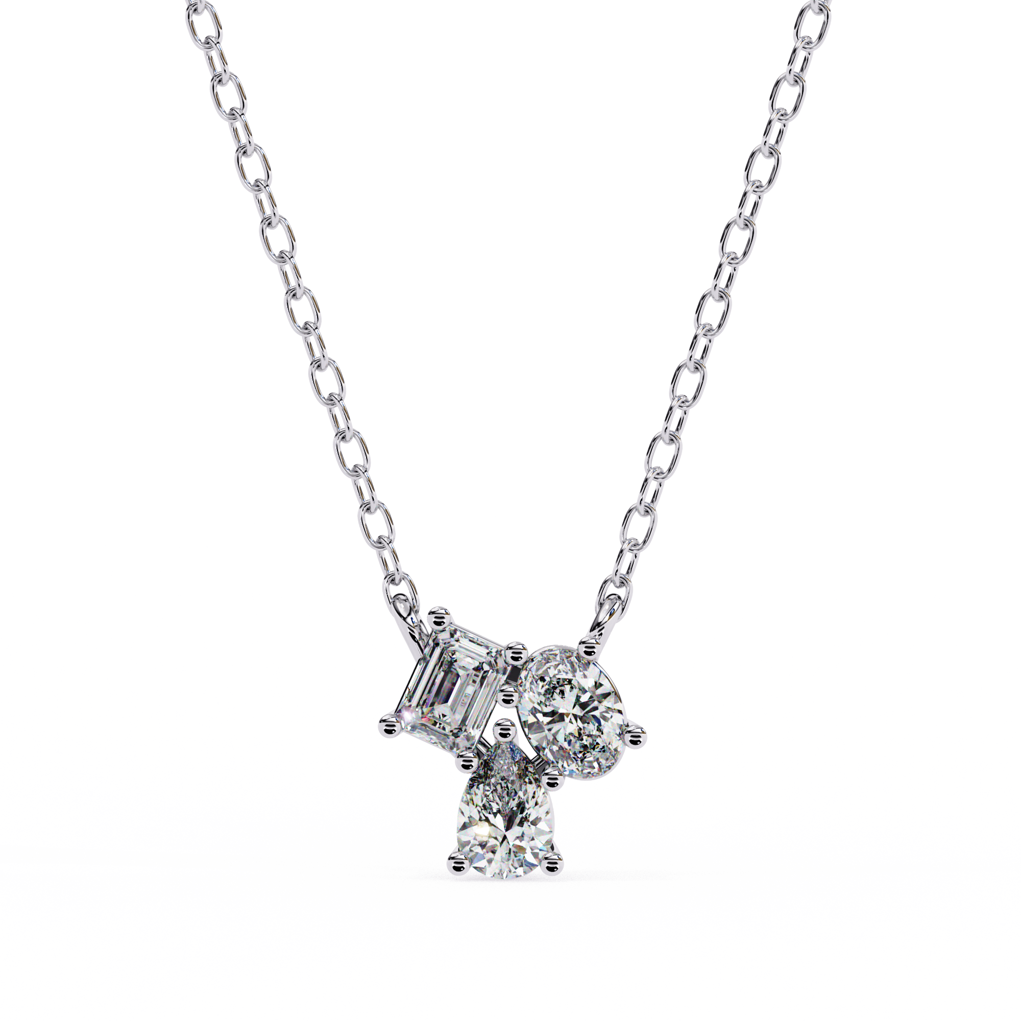 0.92 ct Emerald Harmony Pendant 9k