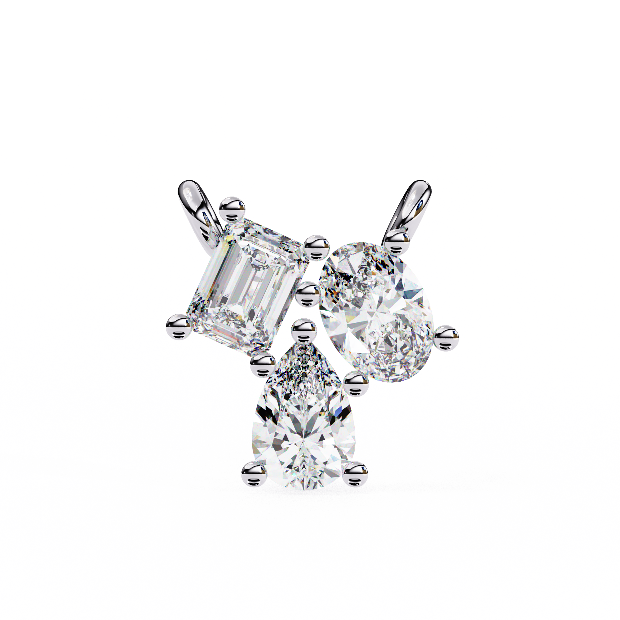 0.92 ct Emerald Harmony Pendant 9k