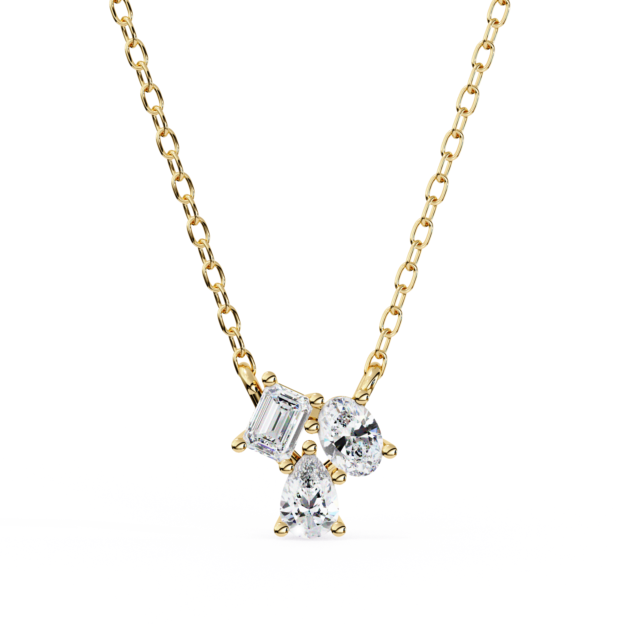 0.92 ct Emerald Harmony Pendant 9k