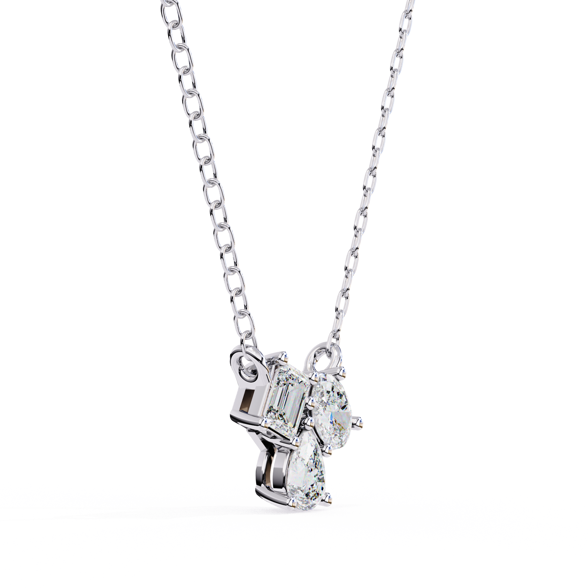 0.92 ct Emerald Harmony Pendant 9k