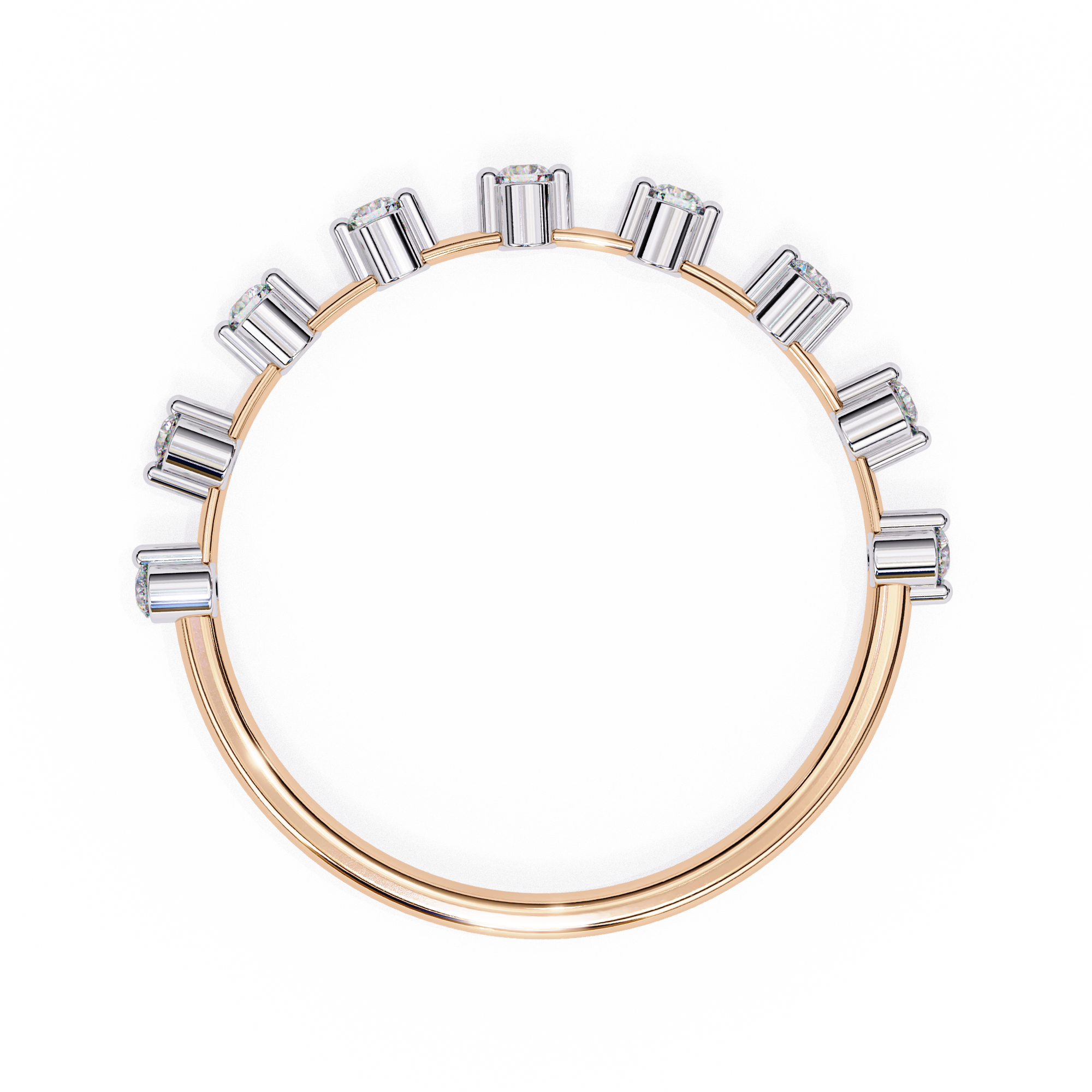 0.11 ct Eterna Halo Band 9k
