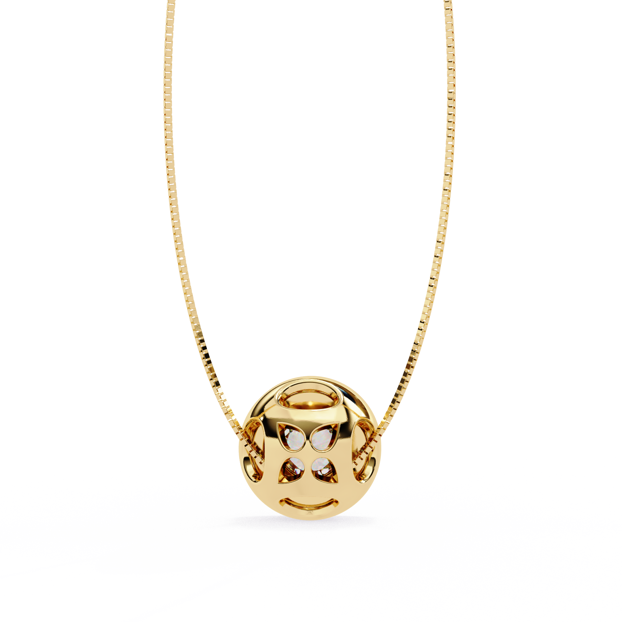 0.26 ct Brilliant Halo Pendant 9k