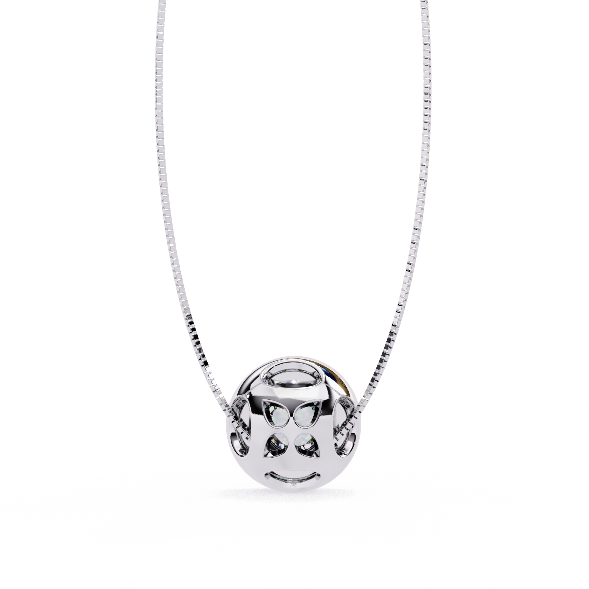 0.26 ct Brilliant Halo Pendant 9k