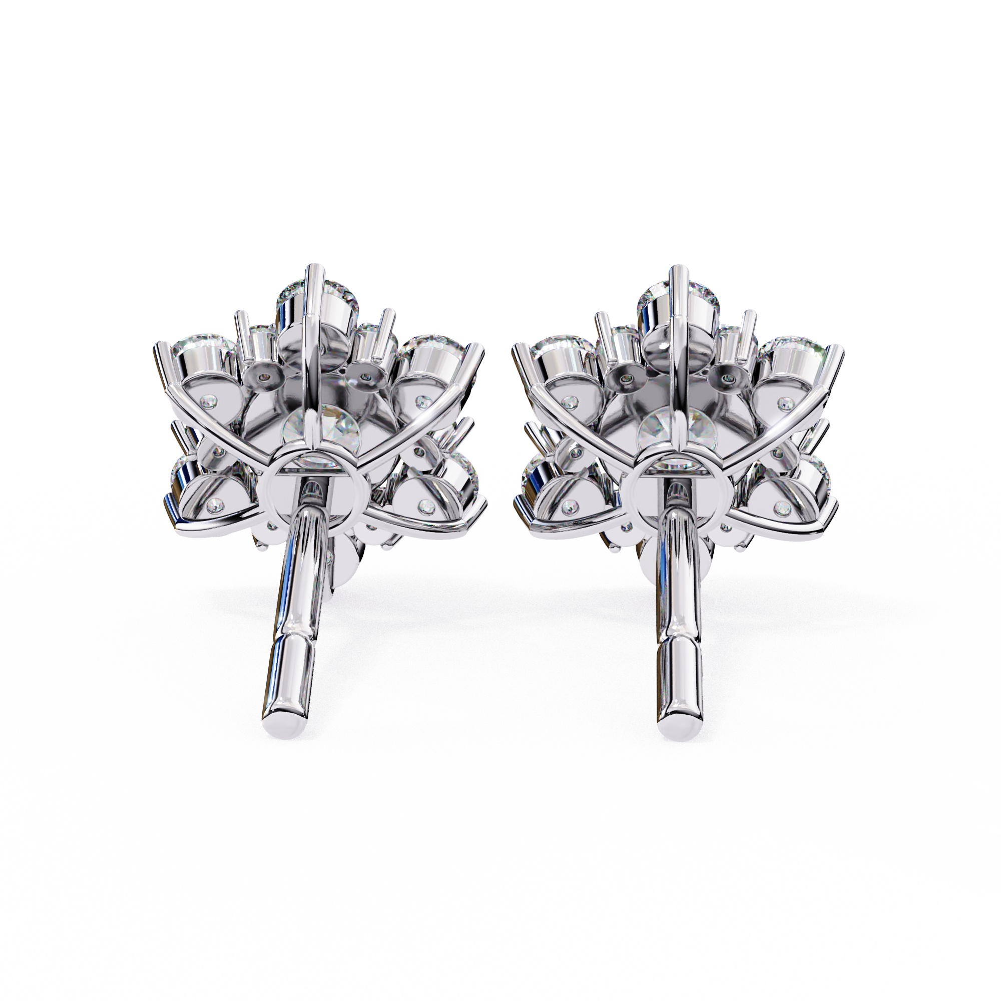 1.45 ct Solar Bloom Earrings 9k