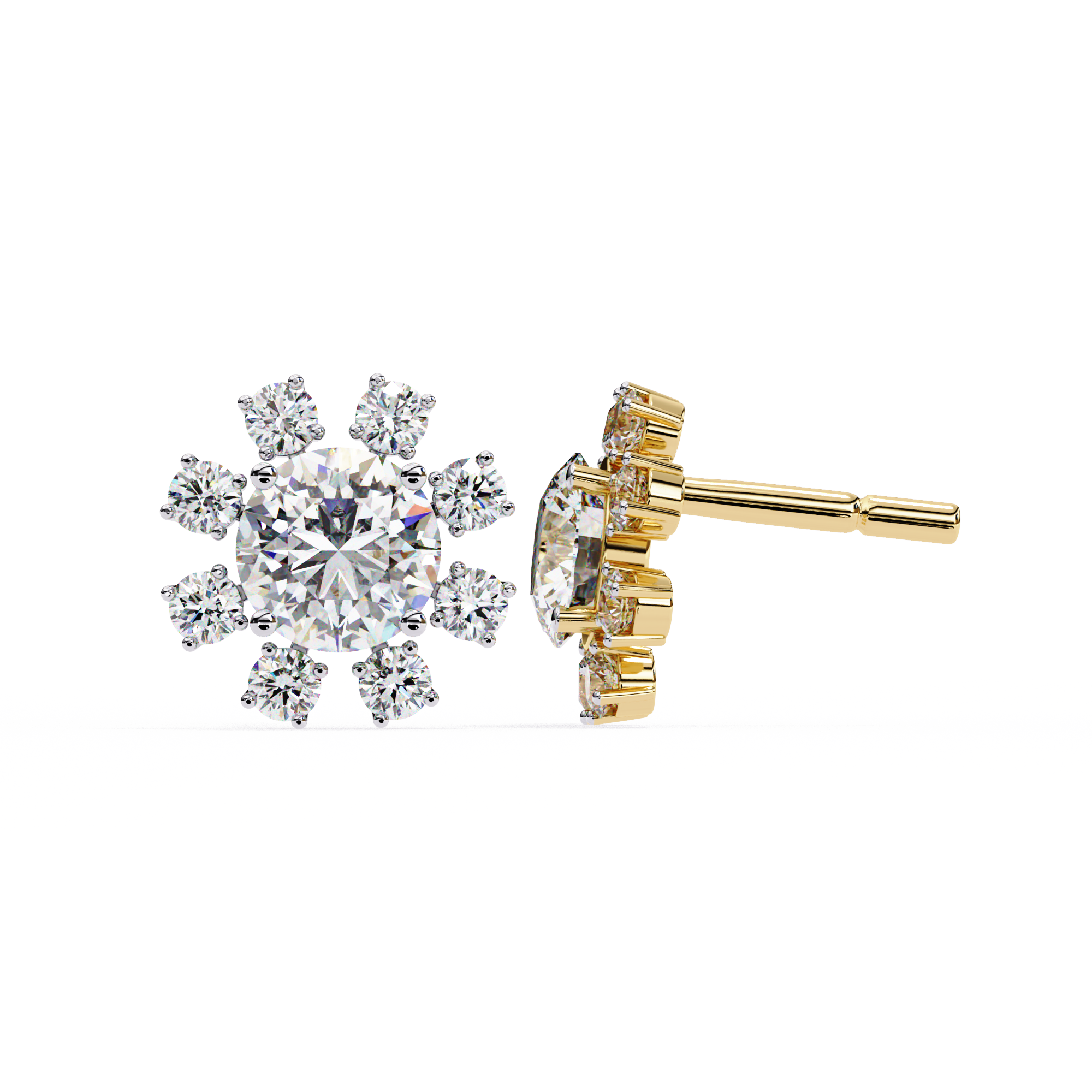 1.21 ct Infinity Brilliance Earrings 9k