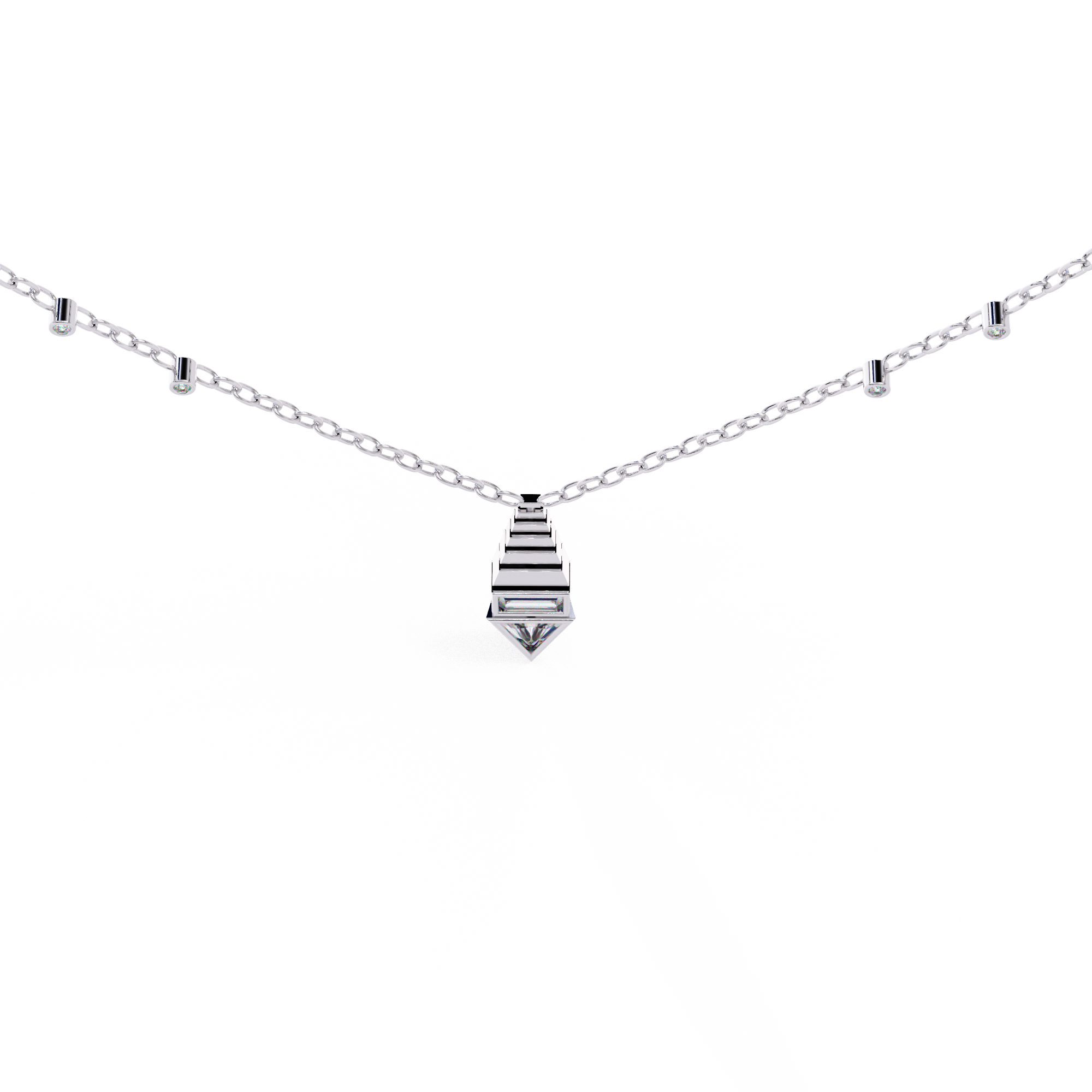 0.62 ct Eterna Prism Pendant 9k