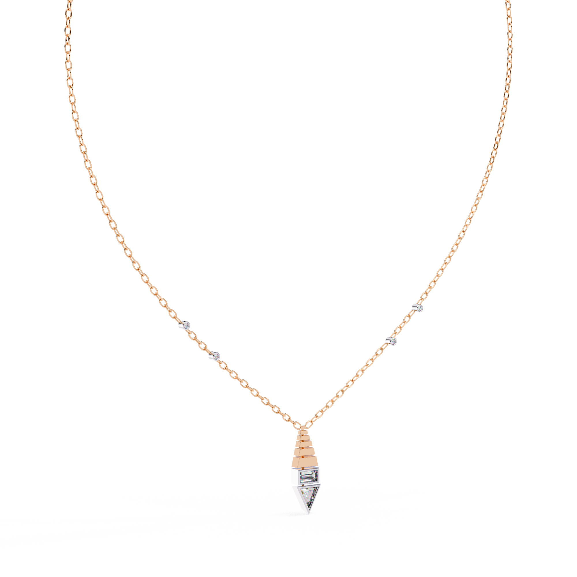 0.62 ct Eterna Prism Pendant 9k