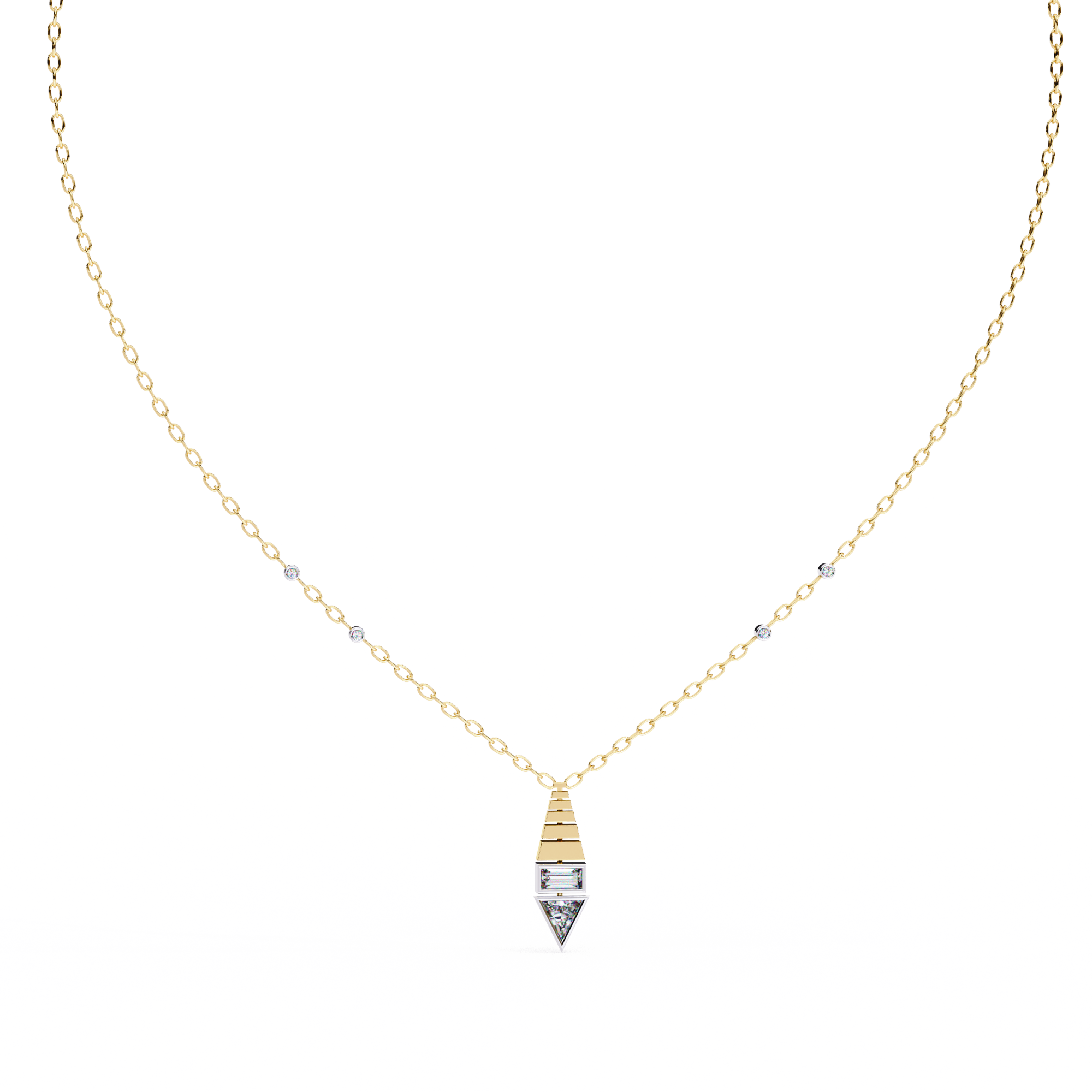 0.62 ct Eterna Prism Pendant 9k