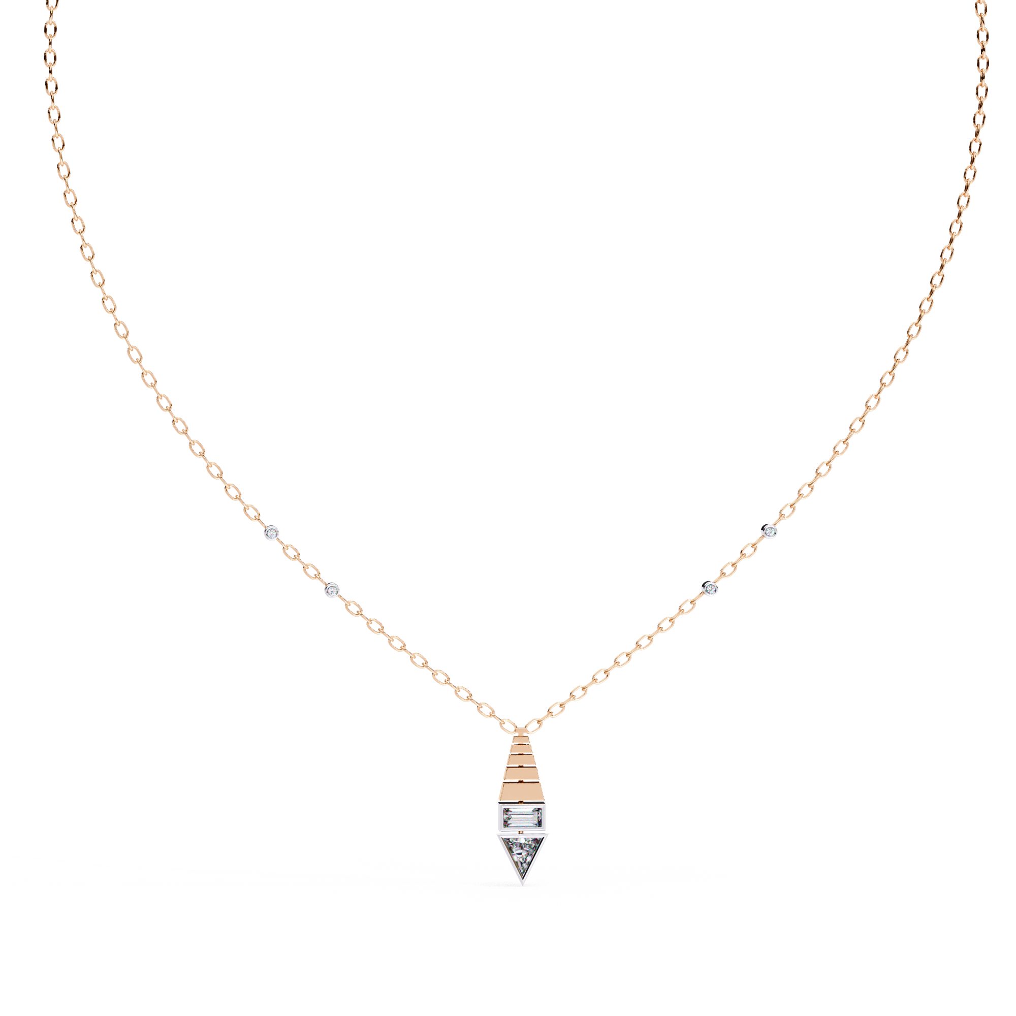 0.62 ct Eterna Prism Pendant 9k
