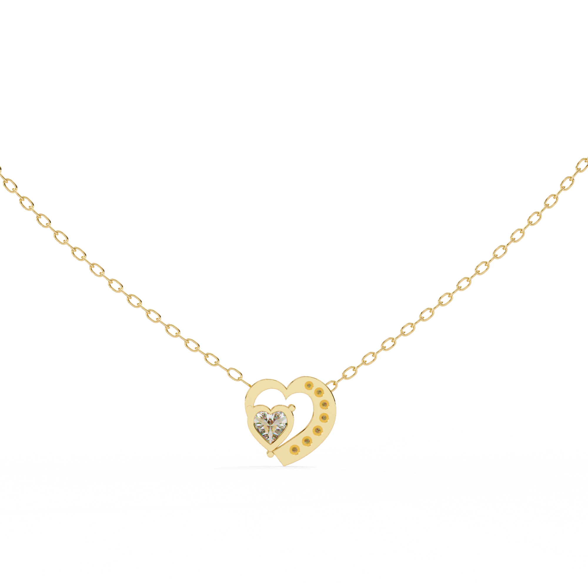 0.87 ct Eternal Love Pendant 9k