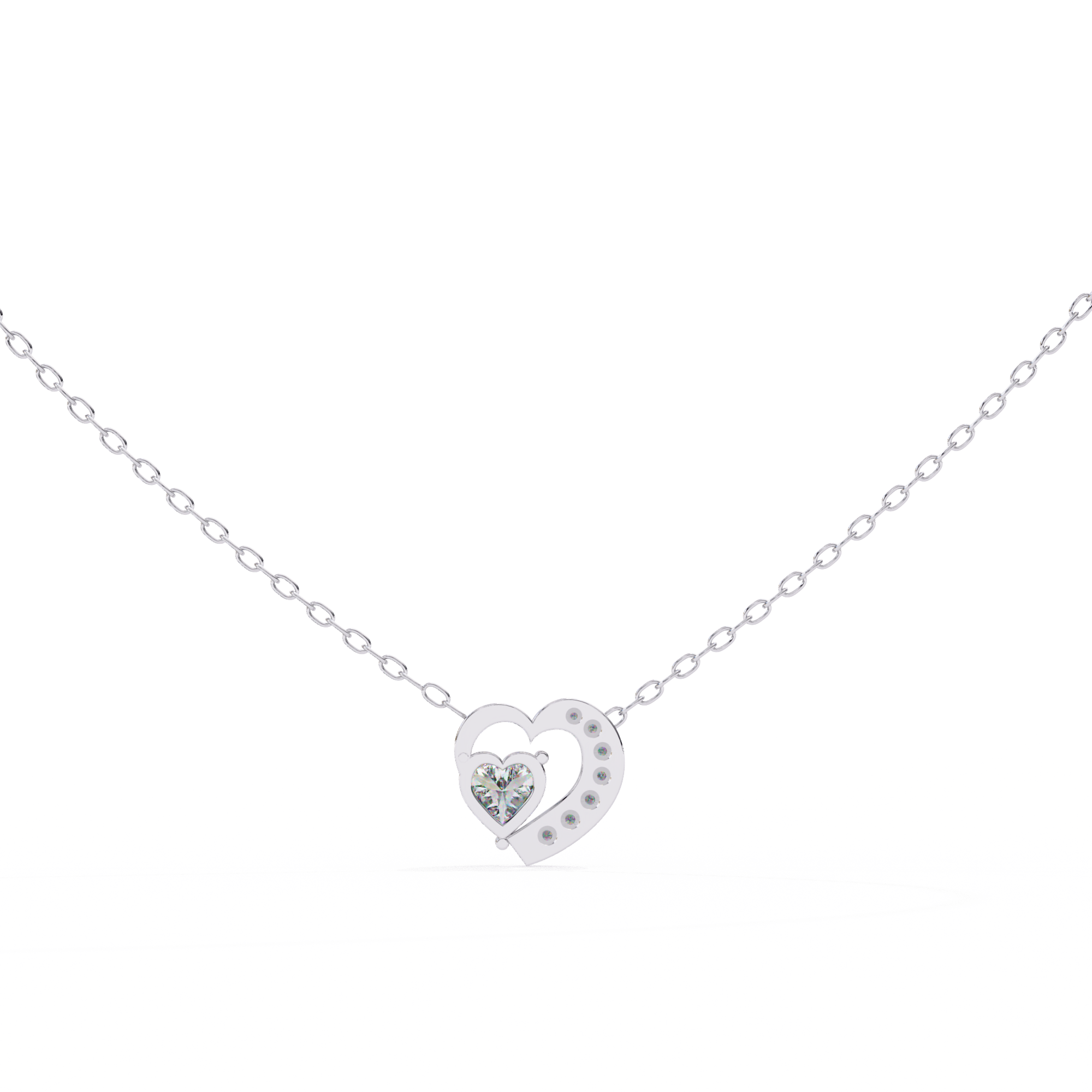0.87 ct Eternal Love Pendant 9k