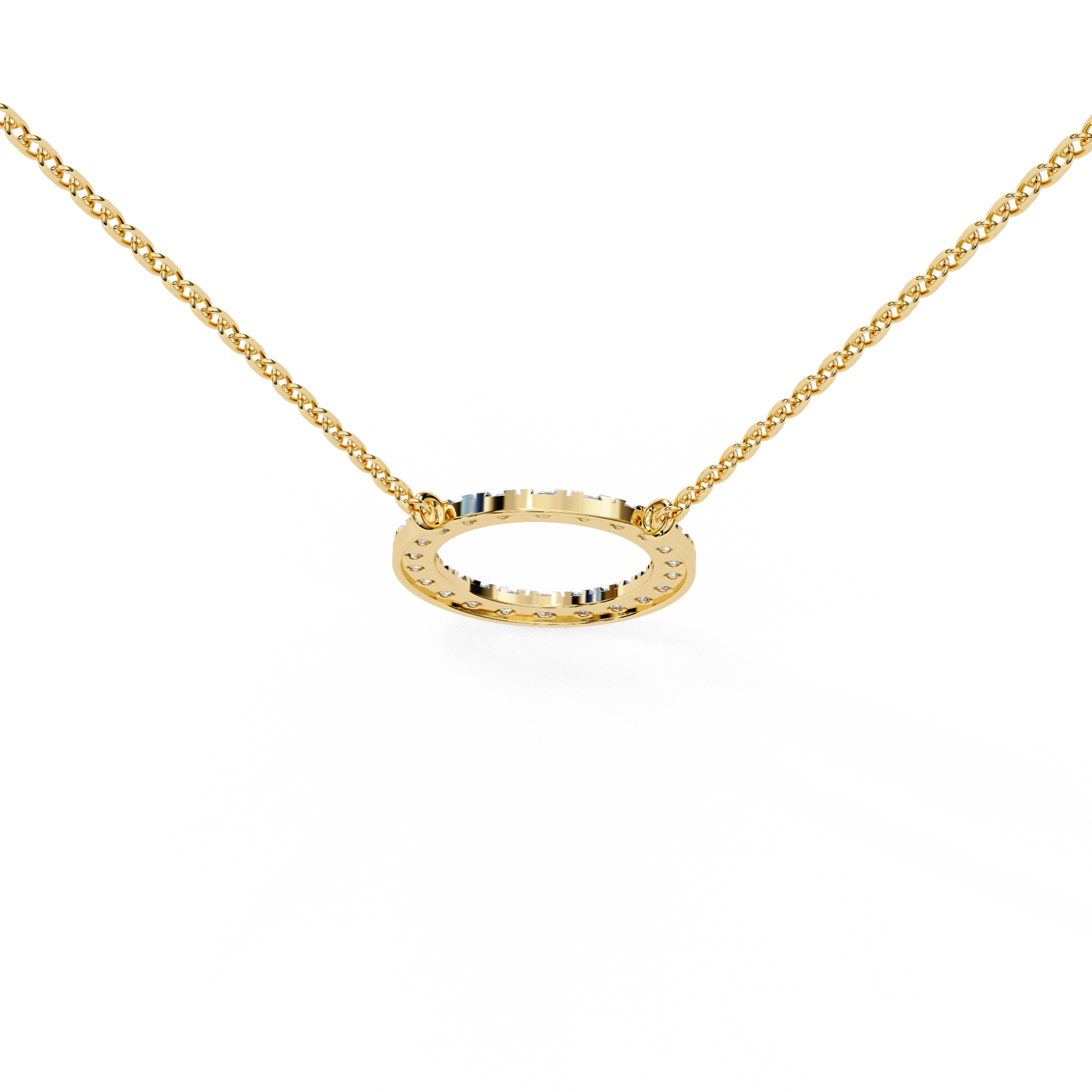 0.34 ct Sunrise Spark Pendant 9k