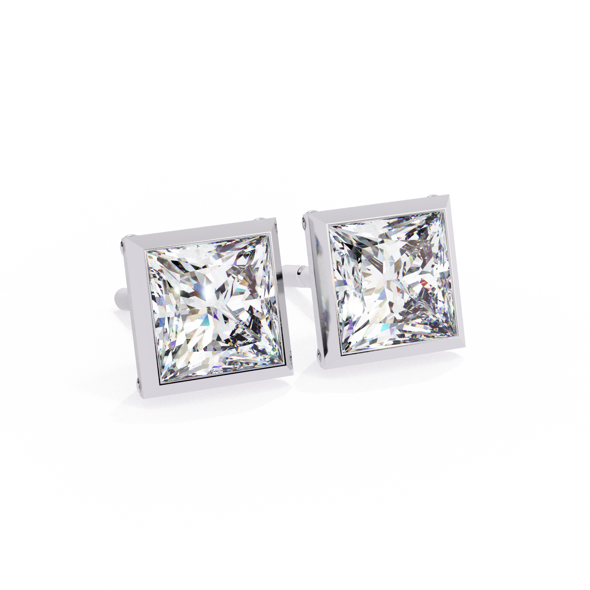 1.77 ct Radiant Majesty Earrings 9k