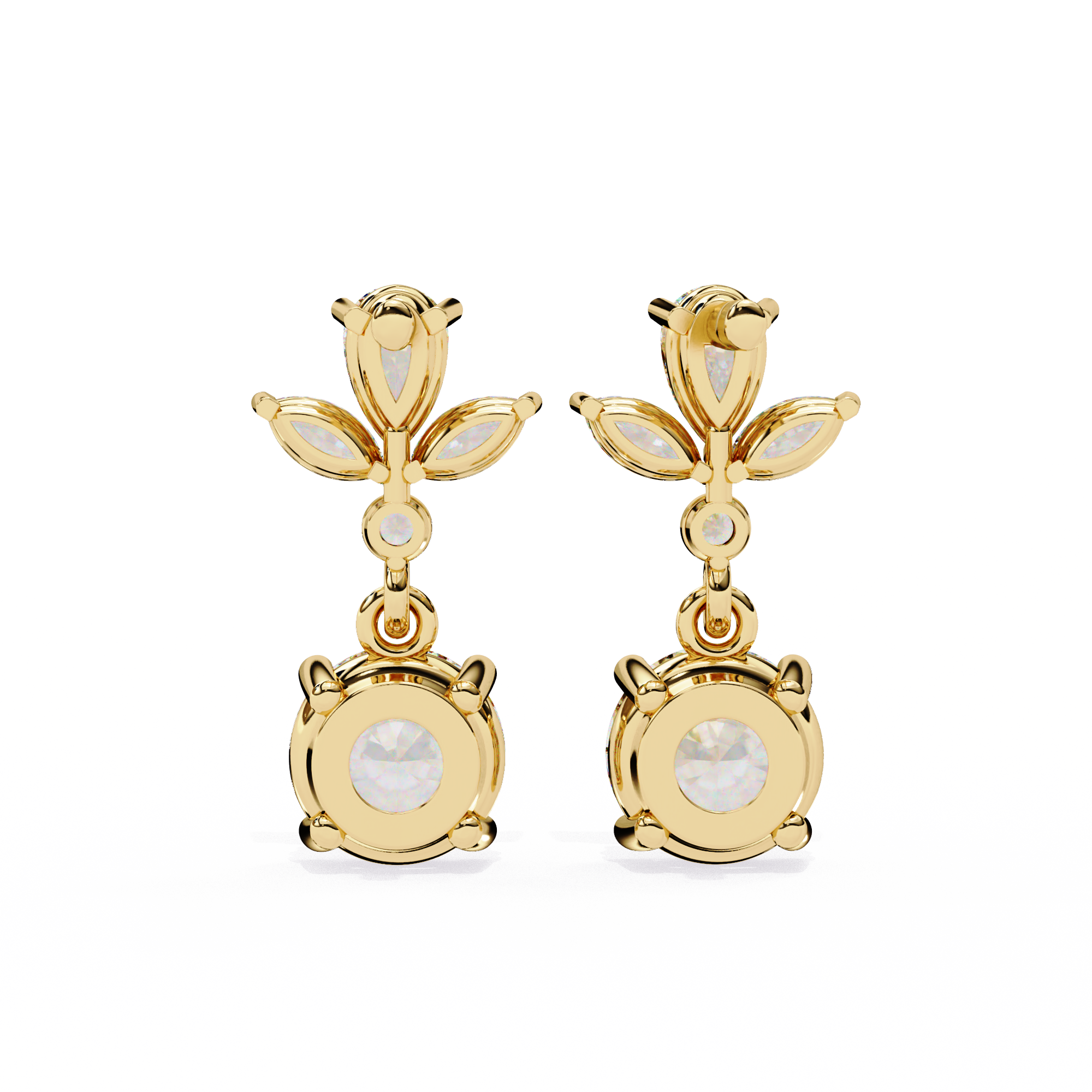 1.45 ct Aurora Cascade Earrings 9k