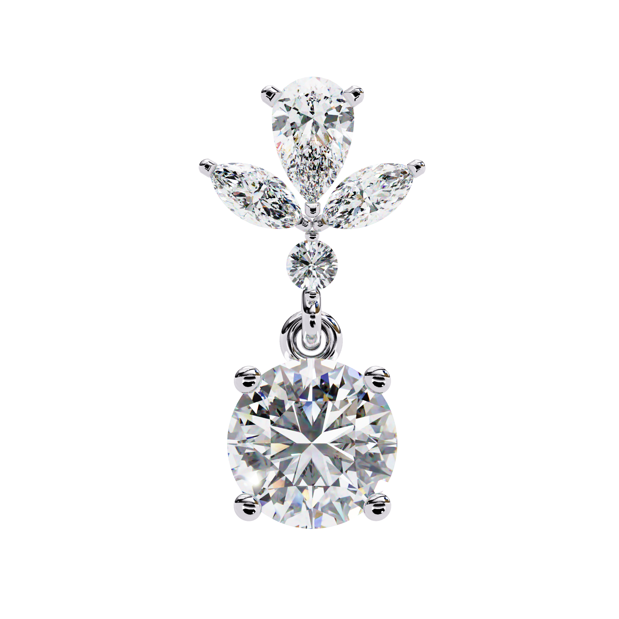 1.45 ct Aurora Cascade Earrings 9k