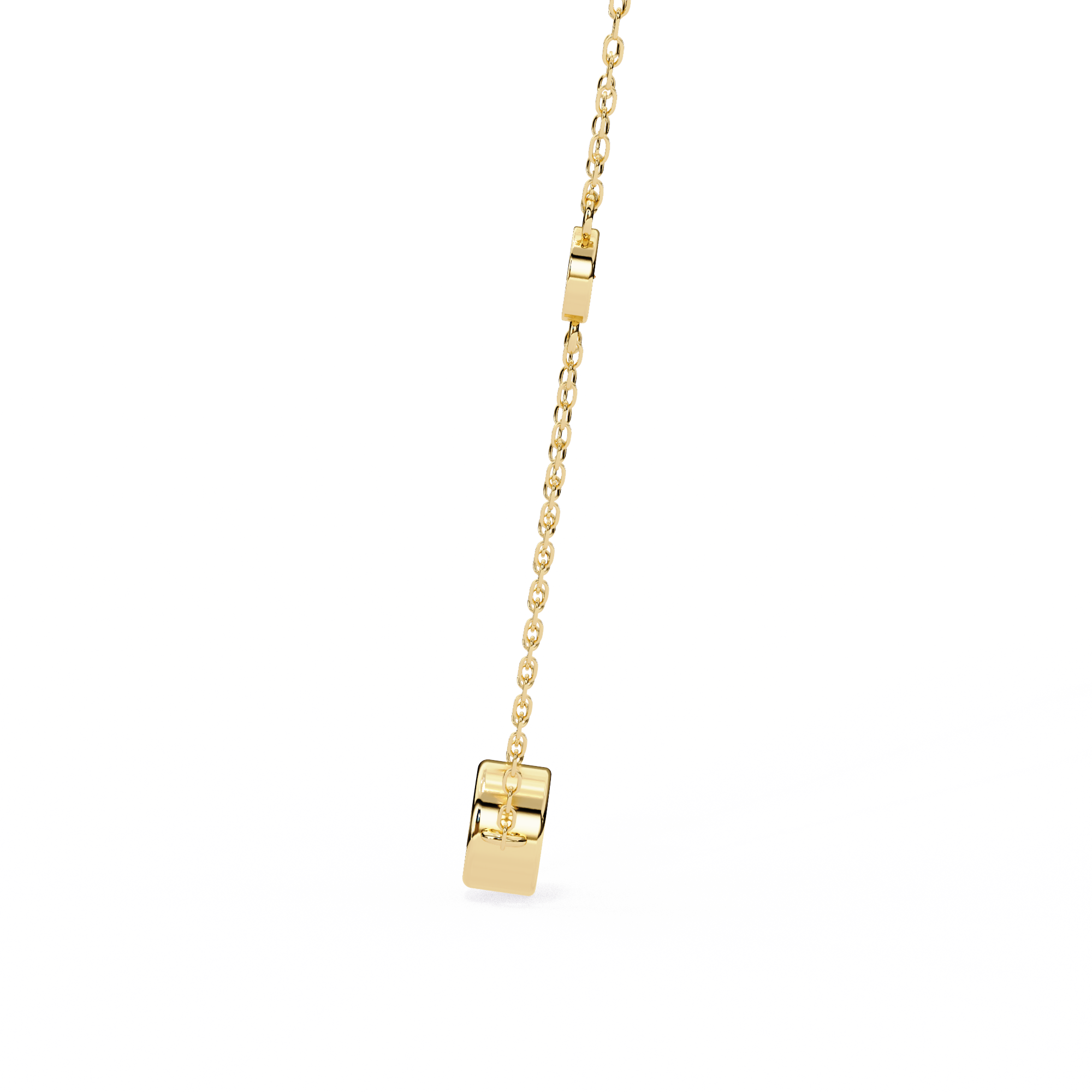 0.07 carat round pendant 9k