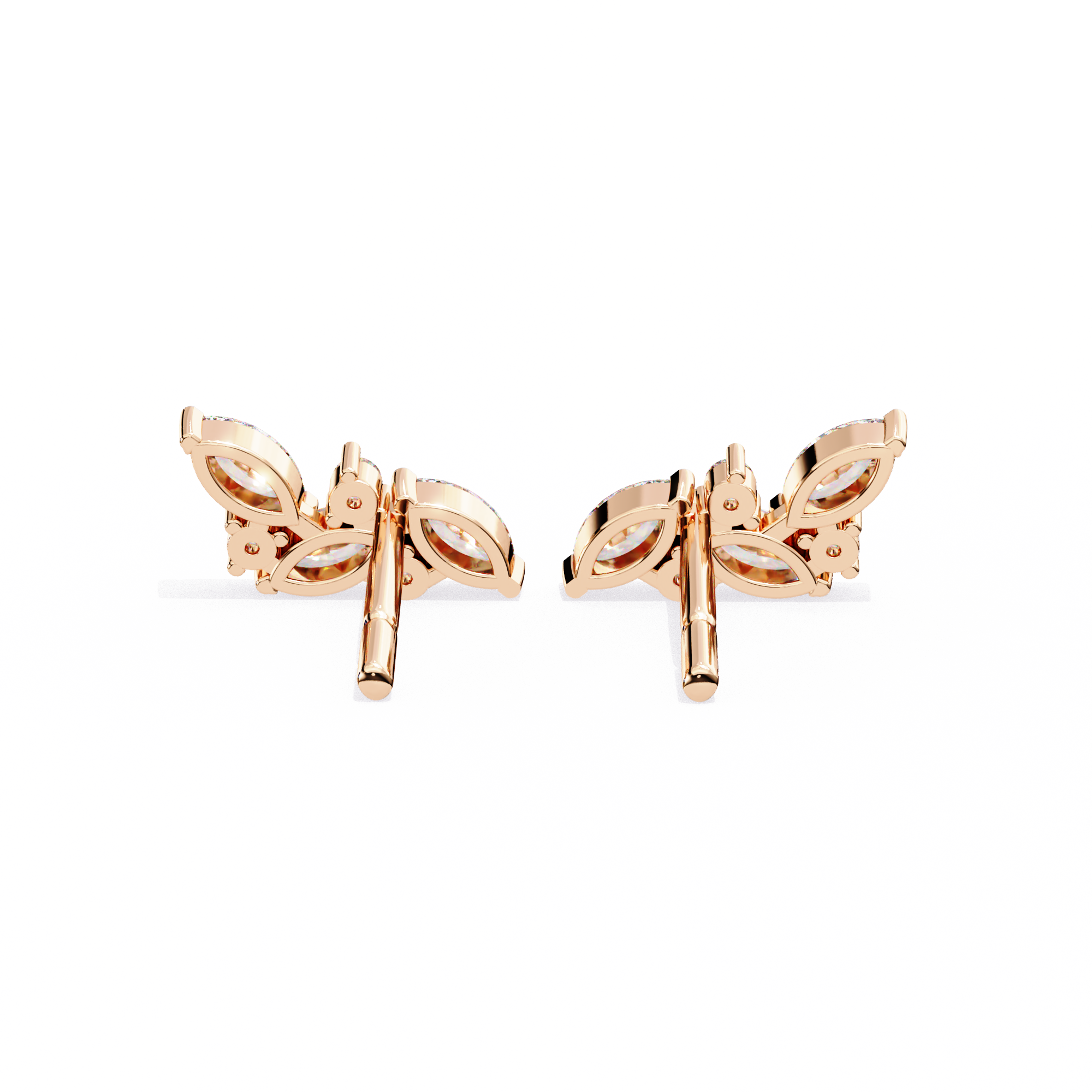 0.35 ct Celestial Arc Earrings 9k