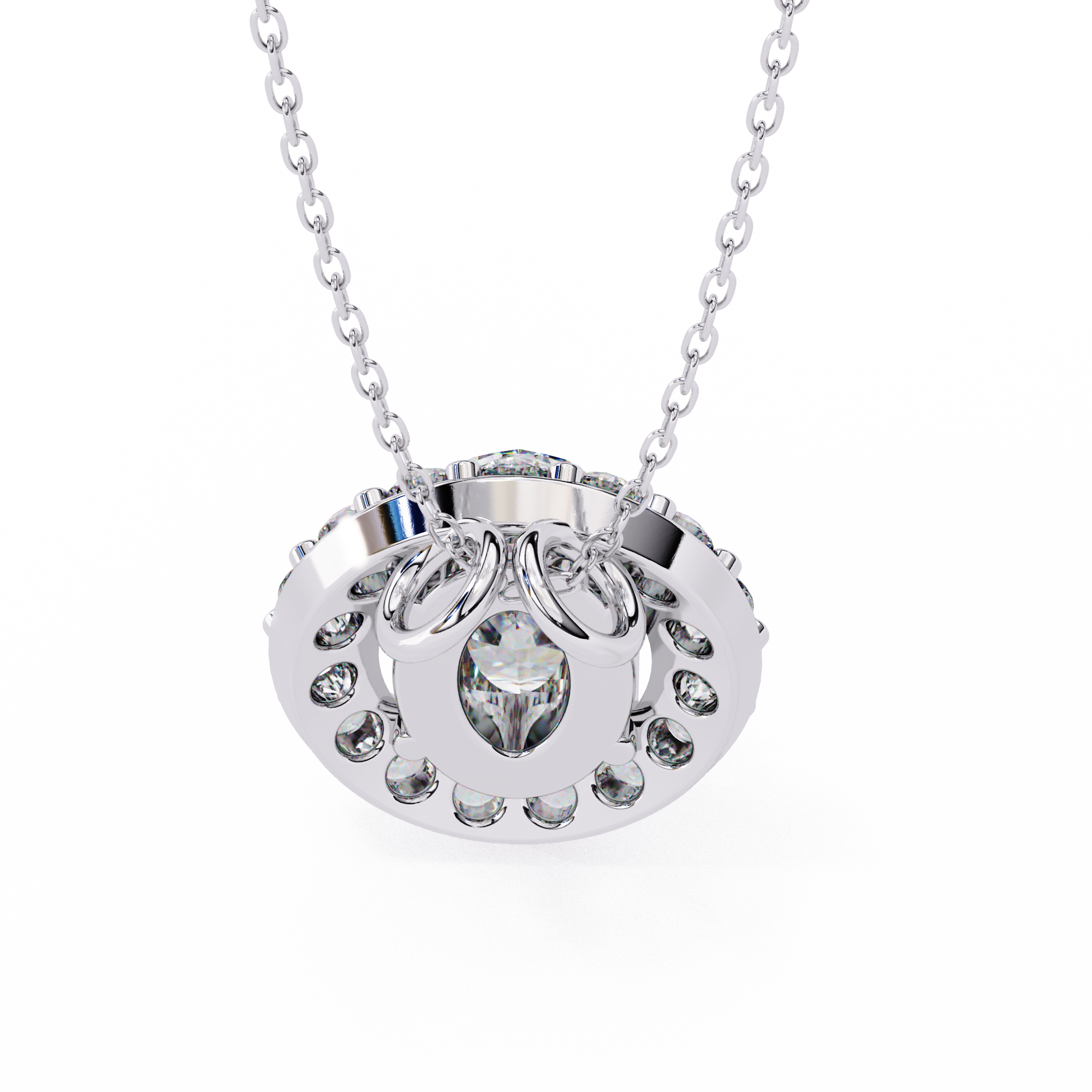 0.97 ct Radiant Fusion Pendant 9k