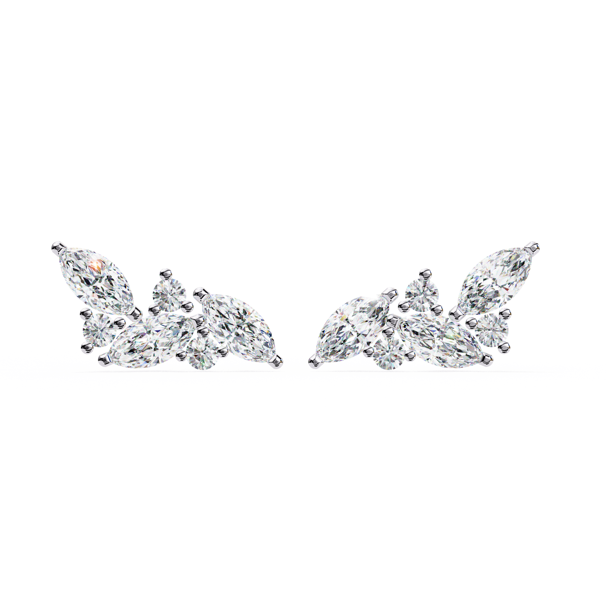 0.35 ct Celestial Arc Earrings 9k